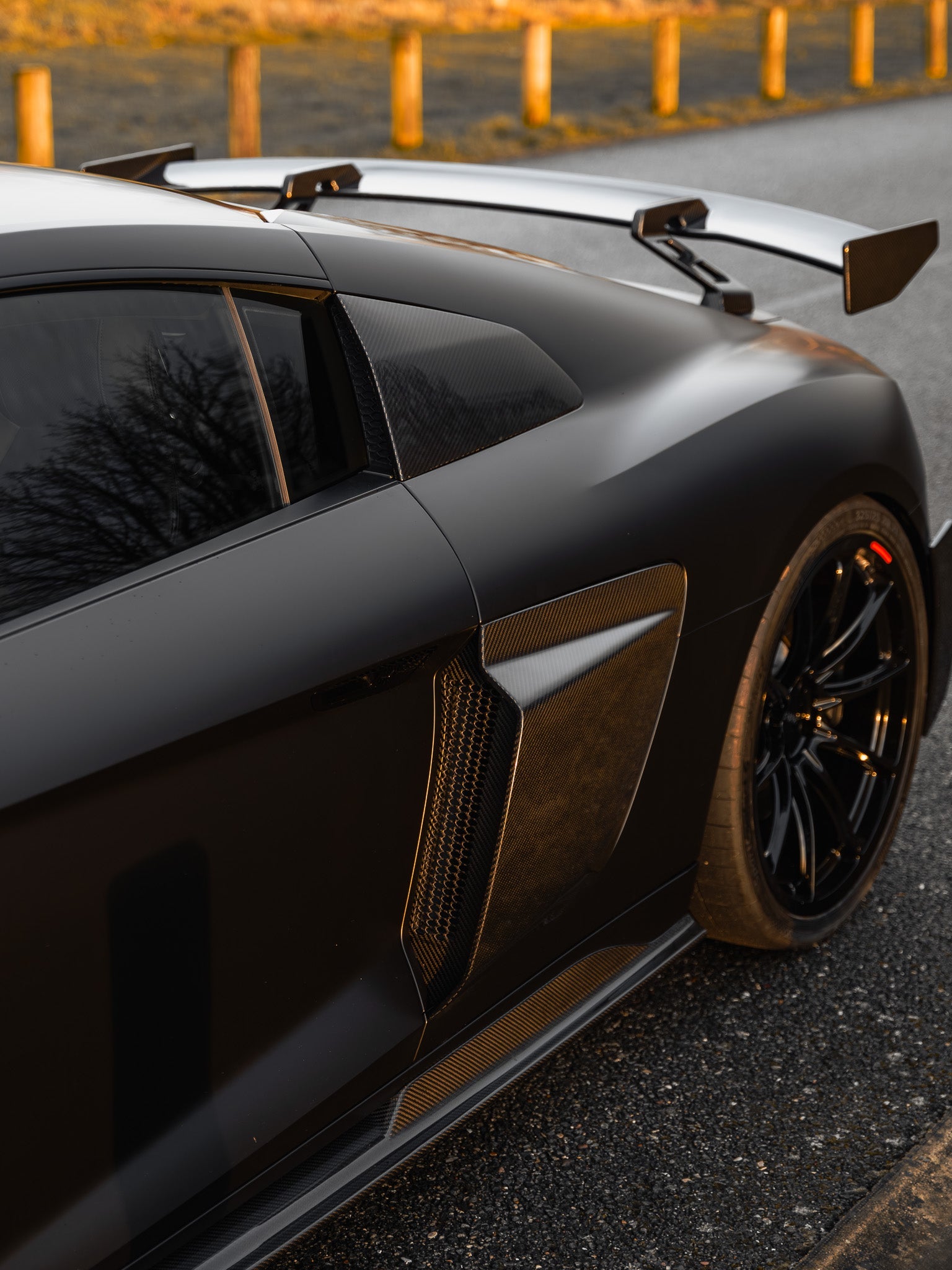 Audi R8 4S Facelift LCI Pre-Preg Carbon Fibre GT Side Garnishes by FORM (2021-2024) FORM Industries
