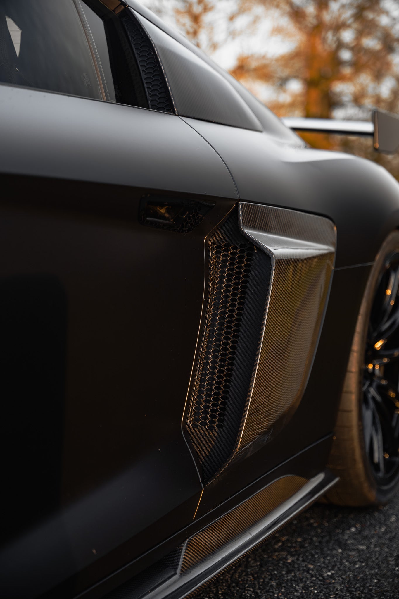 Audi R8 4S Facelift LCI Pre-Preg Carbon Fibre GT Side Garnishes by FORM (2021-2024) FORM Industries