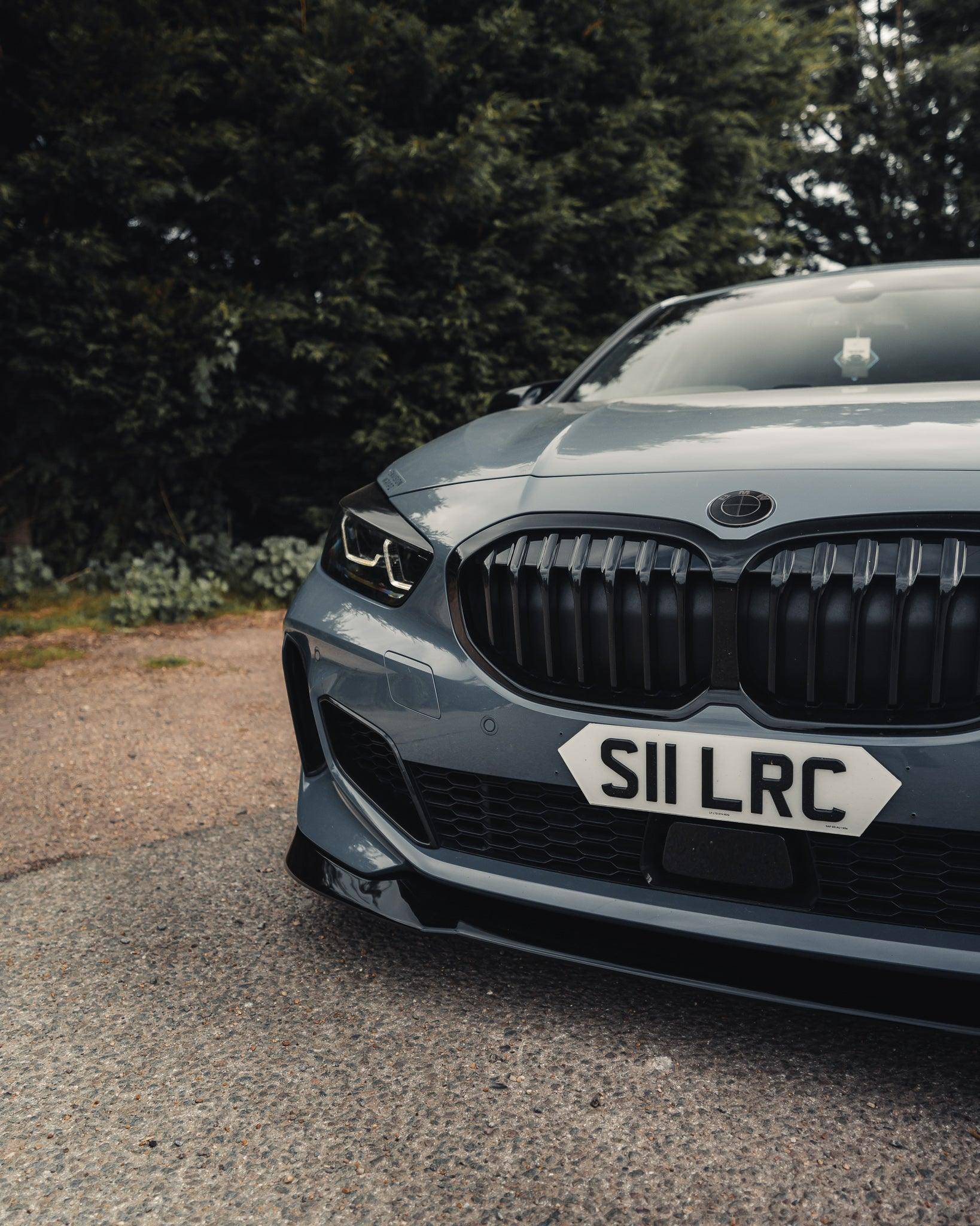 BMW 1 Series M Sport & M135i F40 EVO-1 Gloss Black Front Splitter by ZAERO (2019-2024)