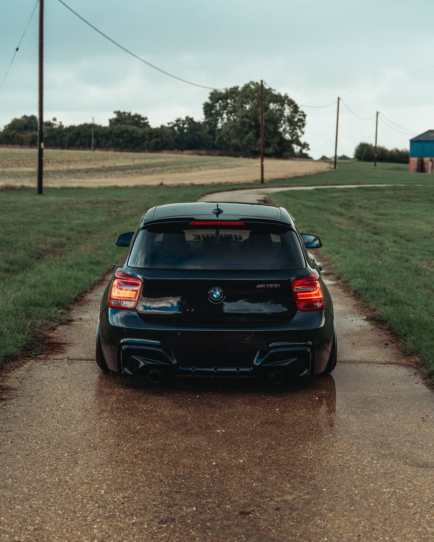 BMW 1 Series & M135i F20 F21 Pre-LCI EVO-1 Gloss Black Rear Diffuser by ZAERO (2011-2015)