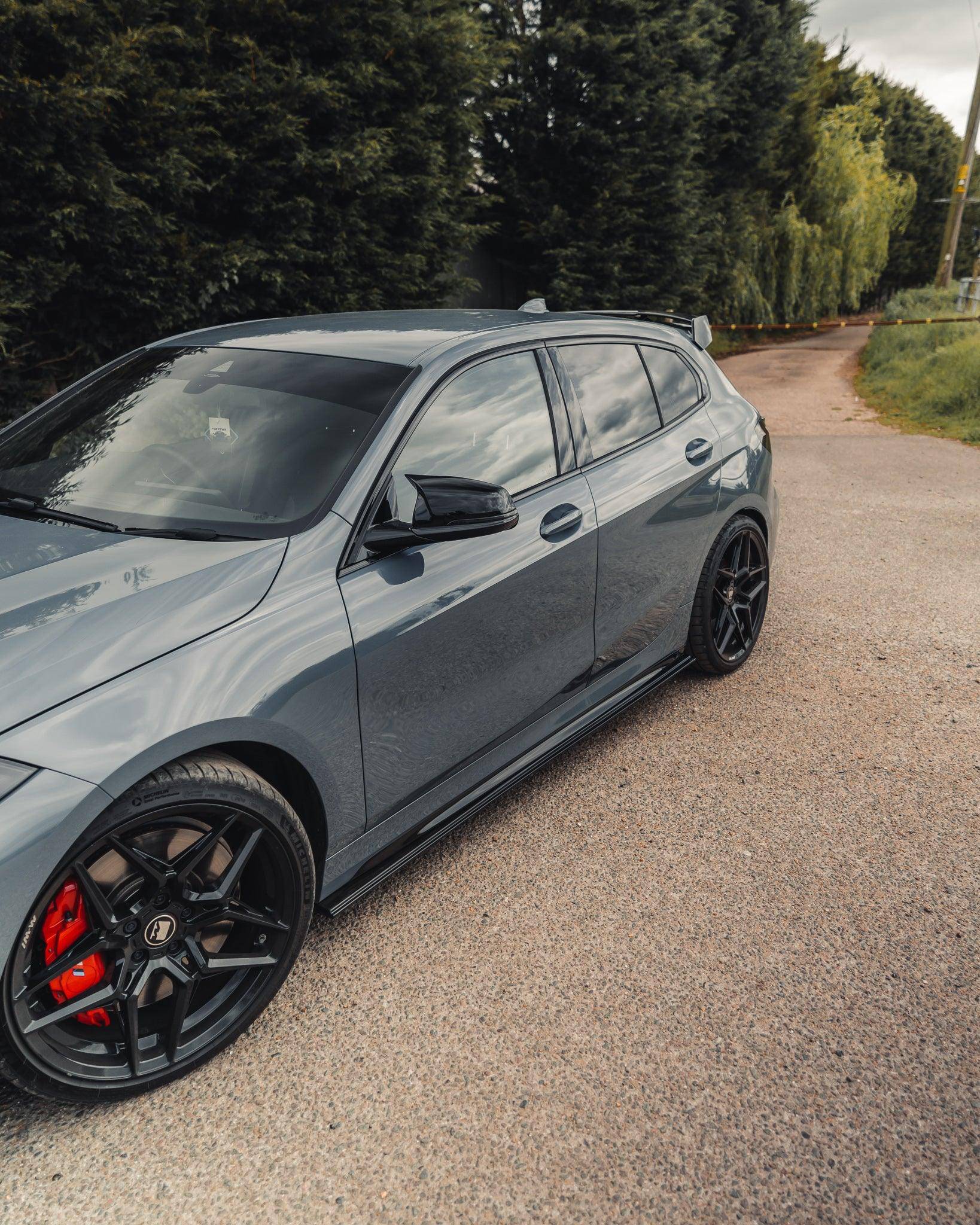 BMW 1 Series & M135i F40 EVO-1 Gloss Black Side Skirts by ZAERO (2019-2024)