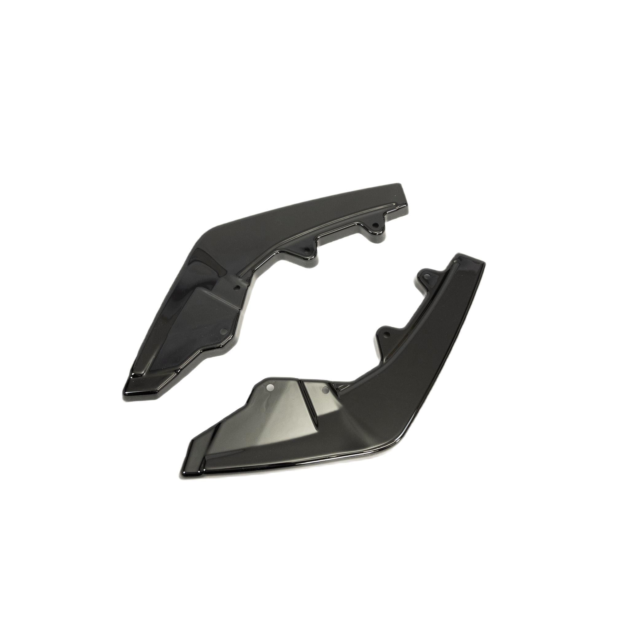 BMW 1 Series, M135i & M140i F20 F21 LCI EVO-1 Gloss Black Diffuser Side Spat Flap Extensions by ZAERO (2015-2019)