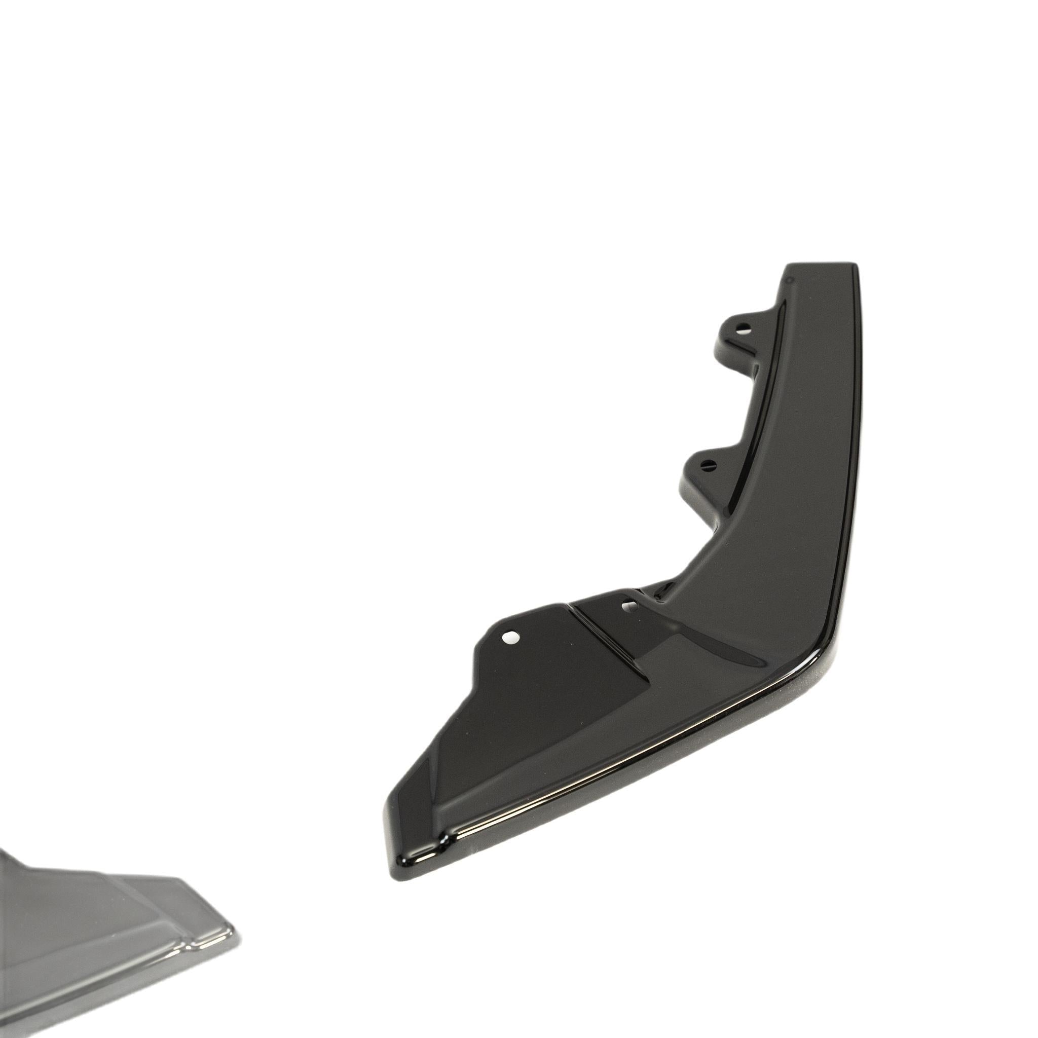 BMW 1 Series, M135i & M140i F20 F21 LCI EVO-1 Gloss Black Diffuser Side Spat Flap Extensions by ZAERO (2015-2019)