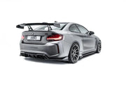 BMW 2 Series F22 & M2 F87 Pre-Preg Carbon Fibre Swan Neck AT-R1 Rear Wing by Adro (2014-2021)