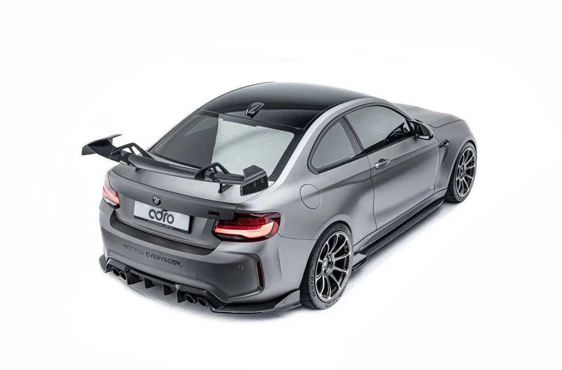 BMW 2 Series F22 & M2 F87 Pre-Preg Carbon Fibre Swan Neck AT-R1 Rear Wing by Adro (2014-2021)