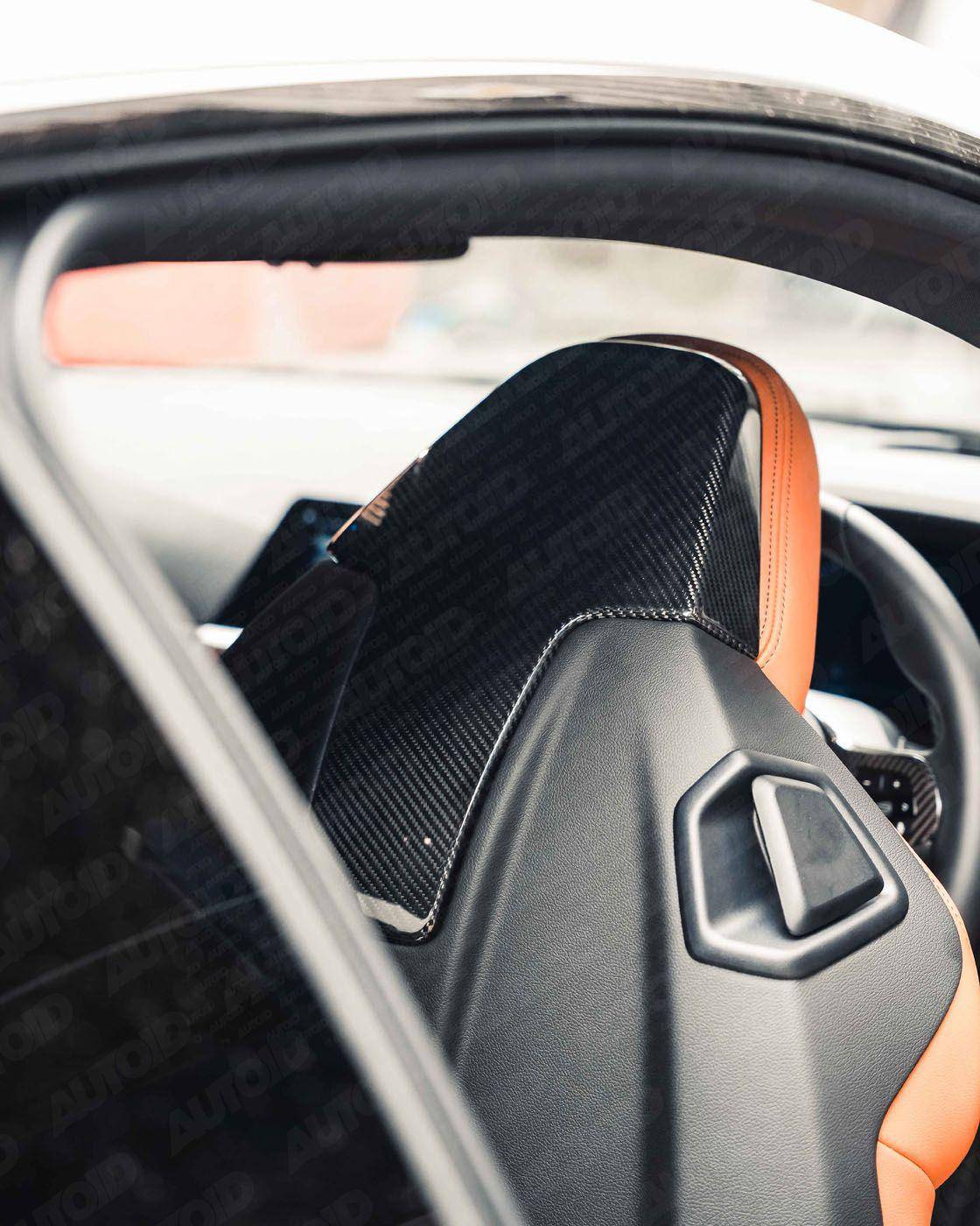 BMW 2 Series G42, M3 G80, M4 G82, M2 G87 Pre-Preg Carbon Fibre Seat Back Cover by FORM (2018+) FORM Industries