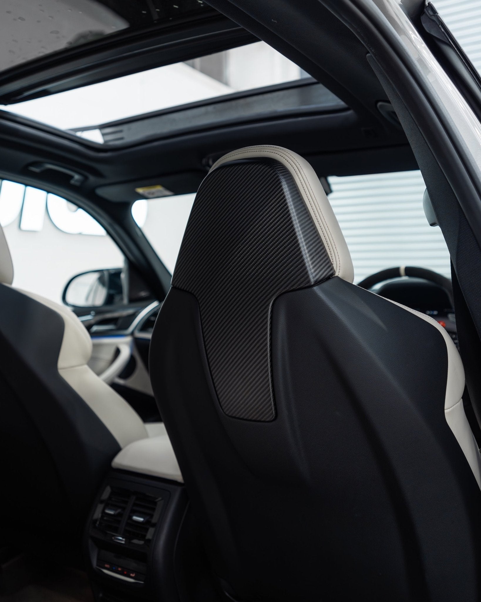 BMW 2 Series G42, M3 G80, M4 G82, M2 G87 Pre-Preg Matte Carbon Fibre Seat Back Covers by FORM (2018+) FORM Industries