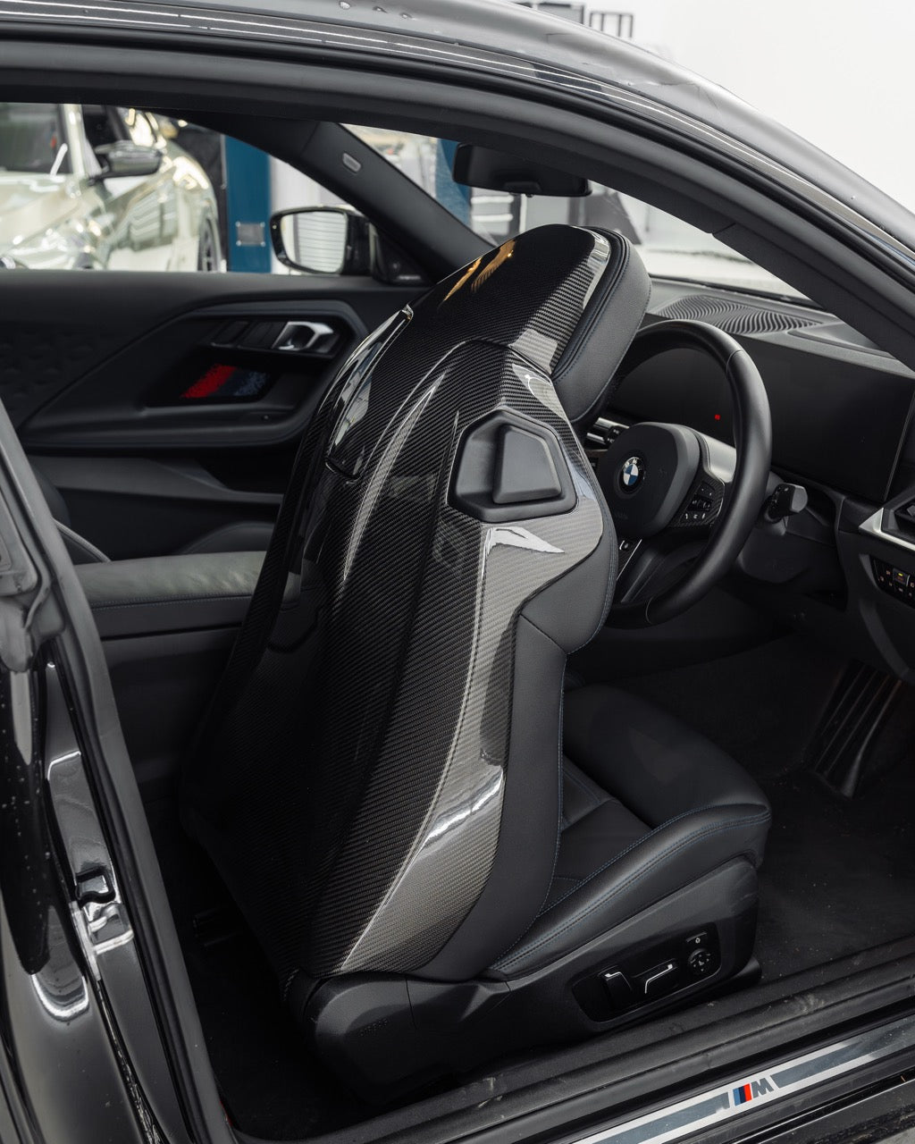 BMW 2 Series G42, M4 G82, M2 G87 Pre-Preg Carbon Fibre Full Seat Back Covers by FORM (2018+)