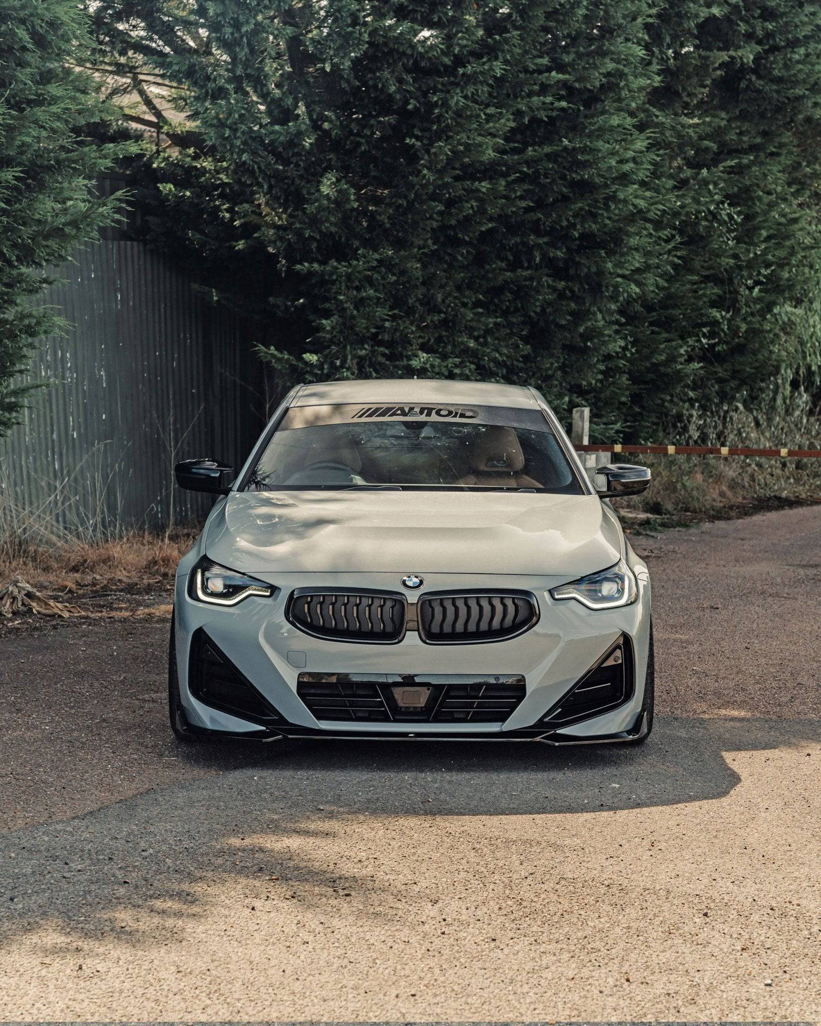 BMW 2 Series & M240i G42 Gloss Black Front Splitter by FORM (2021+) FORM Industries