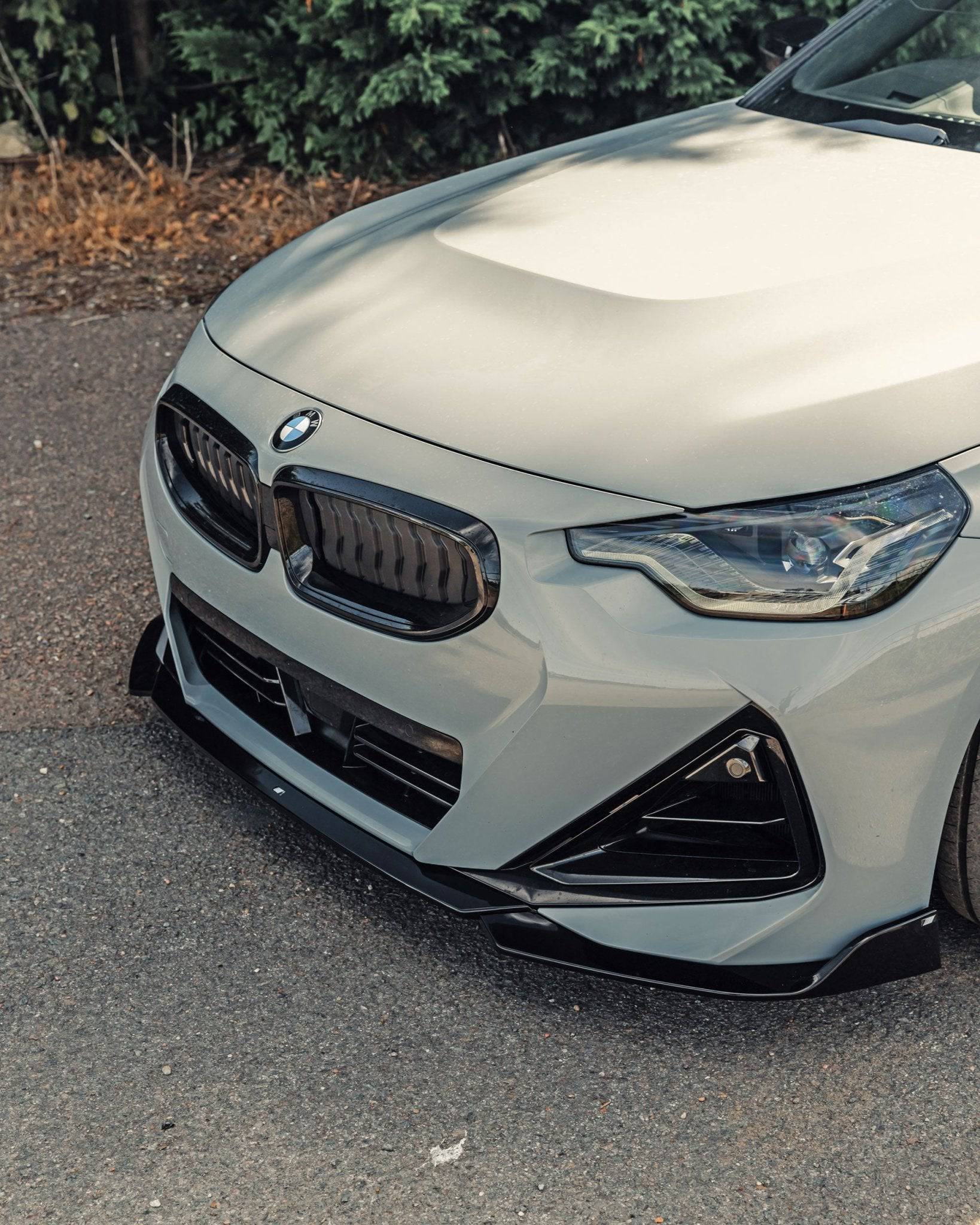 BMW 2 Series & M240i G42 Gloss Black Front Splitter by FORM (2021+) FORM Industries