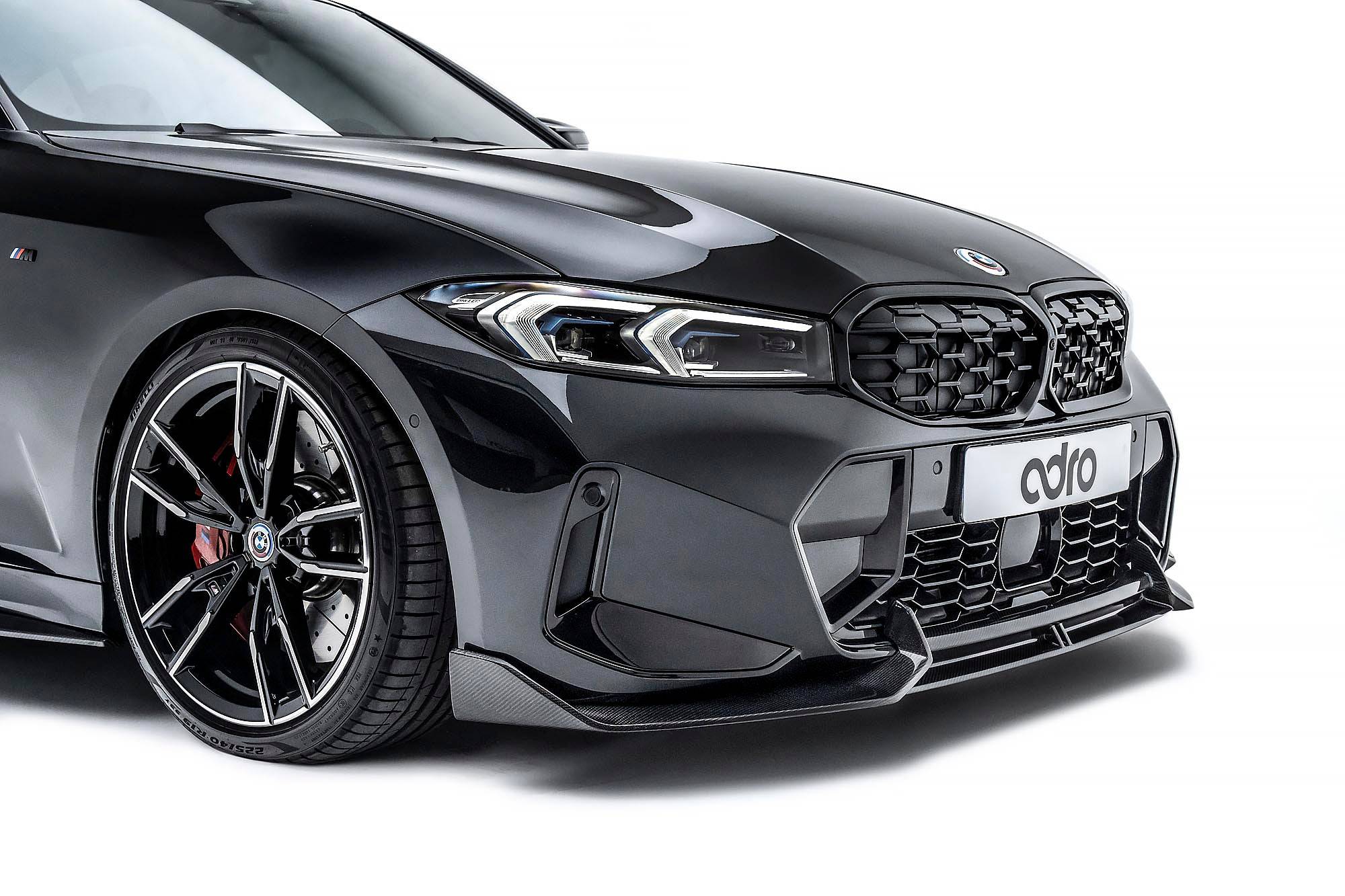 BMW 3 Series M340i G20 G21 LCI Carbon Fibre Front Splitter by Adro (2022+)