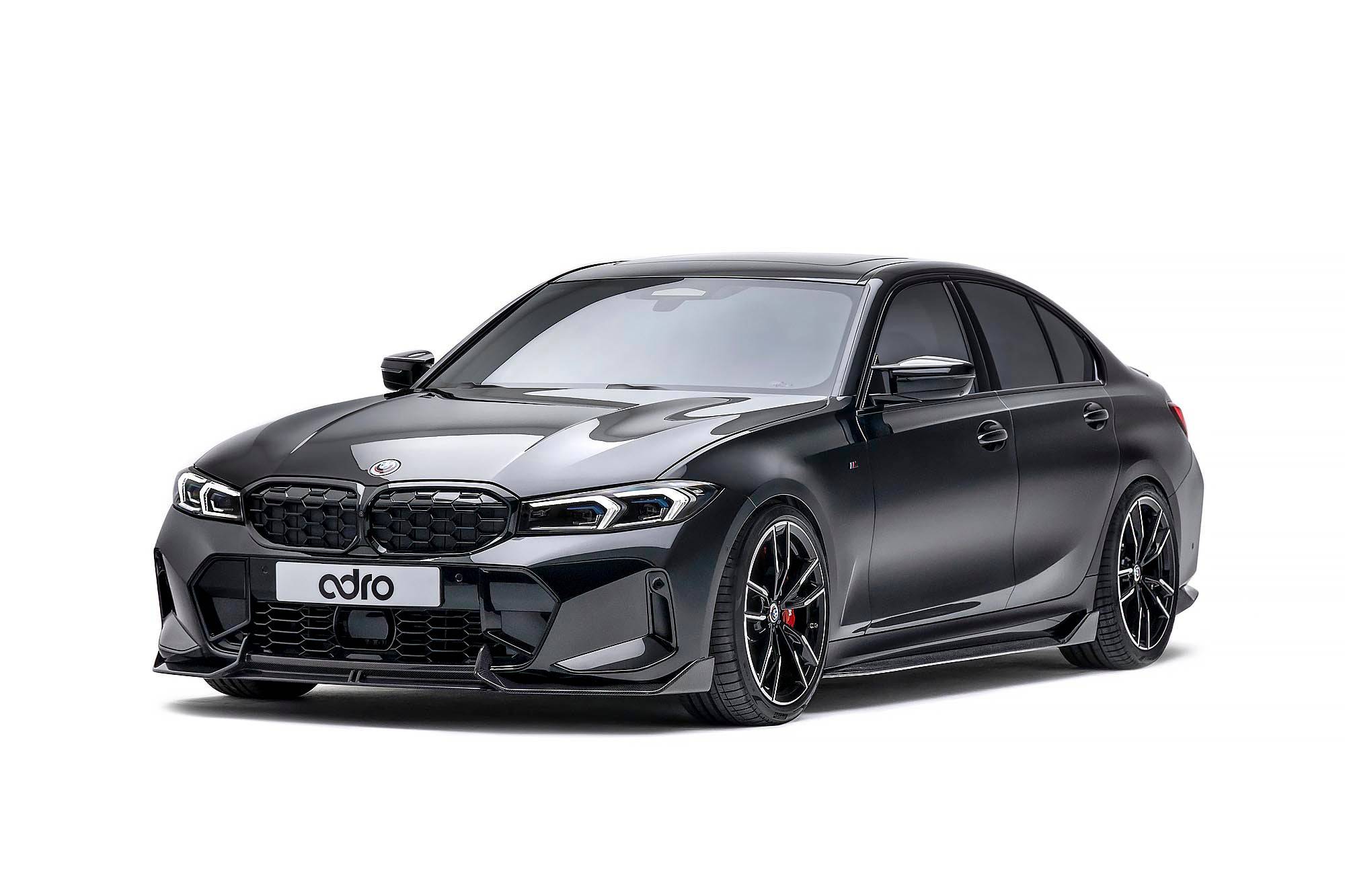 BMW 3 Series M340i G20 G21 LCI Carbon Fibre Front Splitter by Adro (2022+)