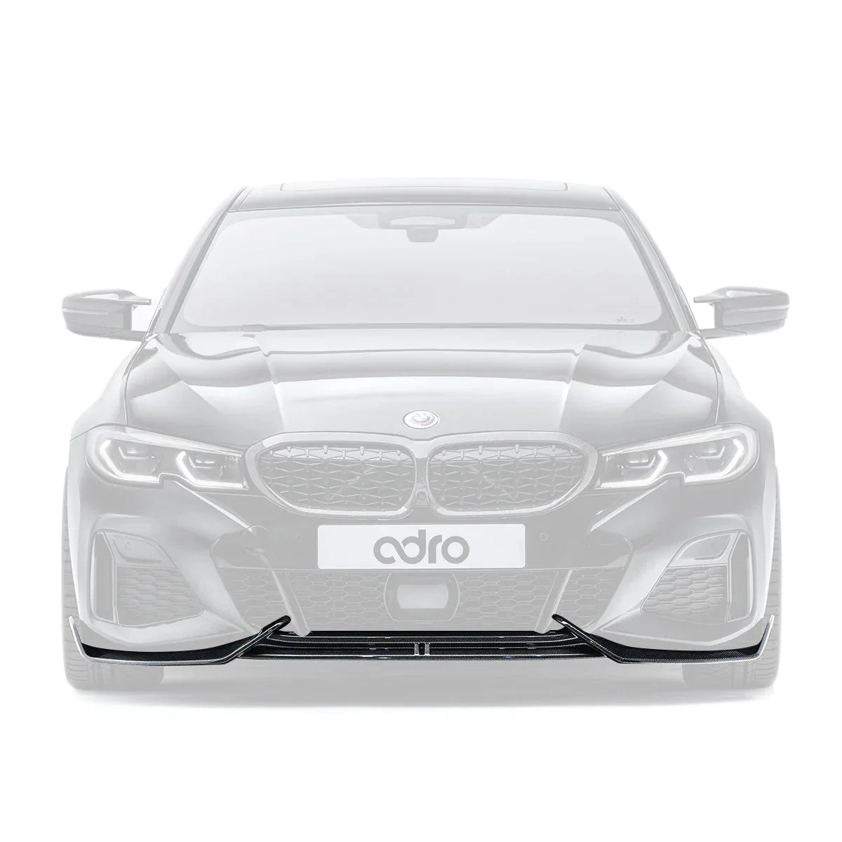 BMW 3 Series M340i G20 G21 (Pre-LCI) Carbon Fibre Front Splitter by Adro (2018-2022)