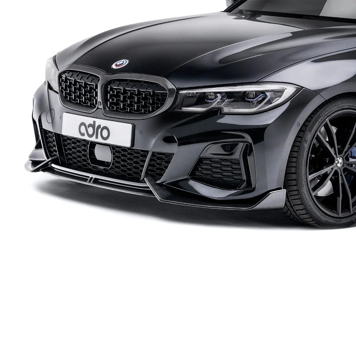 BMW 3 Series M340i G20 G21 (Pre-LCI) Carbon Fibre Front Splitter by Adro (2018-2022)