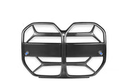 BMW 4 Series Gran Coupe G26 Pre-Preg Carbon Fibre T-CSL Front Kidney Grilles with ACC Fitment by FORM (2021+)