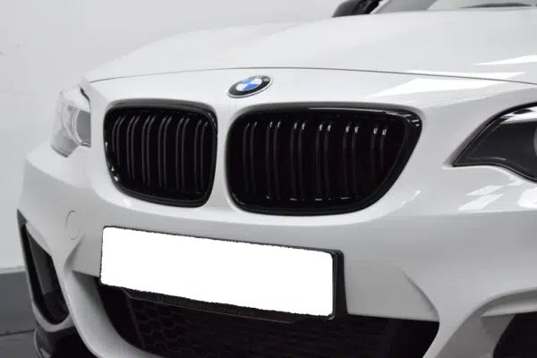 BMW 2 Series, M235i & M240i F22 F23 Gloss Black Front Kidney Grilles by FORM (2014-2020) FORM Industries