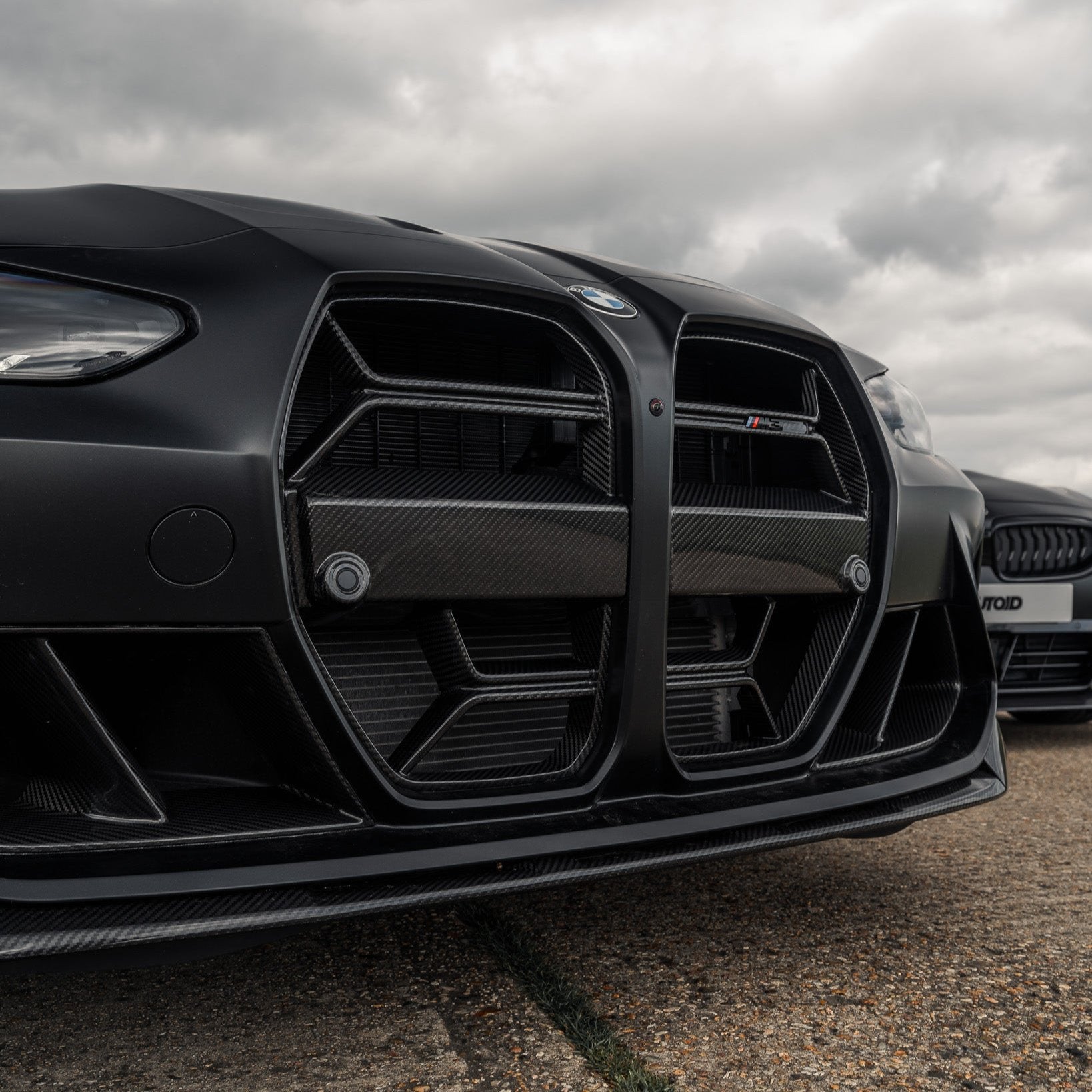 BMW G80 G81 M3 & G82 G83 M4 Pre-Preg Carbon Fibre T-CSL Front Kidney Grilles by FORM (2021+) FORM Industries