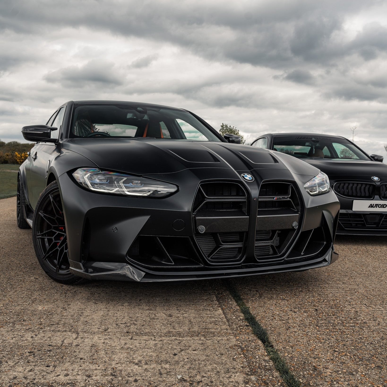 BMW G80 G81 M3 & G82 G83 M4 Pre-Preg Carbon Fibre T-CSL Front Kidney Grilles by FORM (2021+) FORM Industries