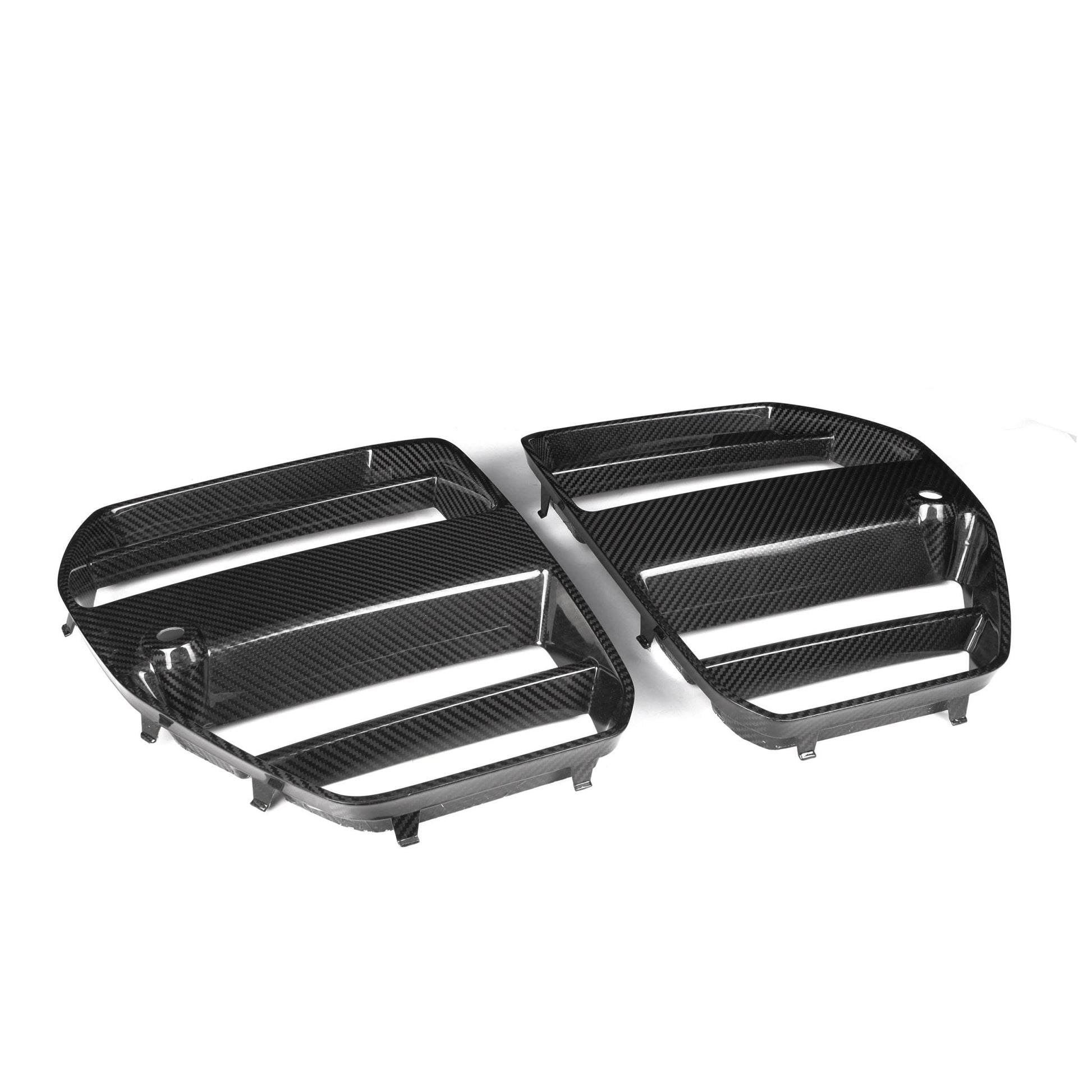BMW G80 G81 M3 & G82 G83 M4 Pre-Preg Carbon Fibre GT Front Kidney Grilles by FORM (2021+) FORM Industries