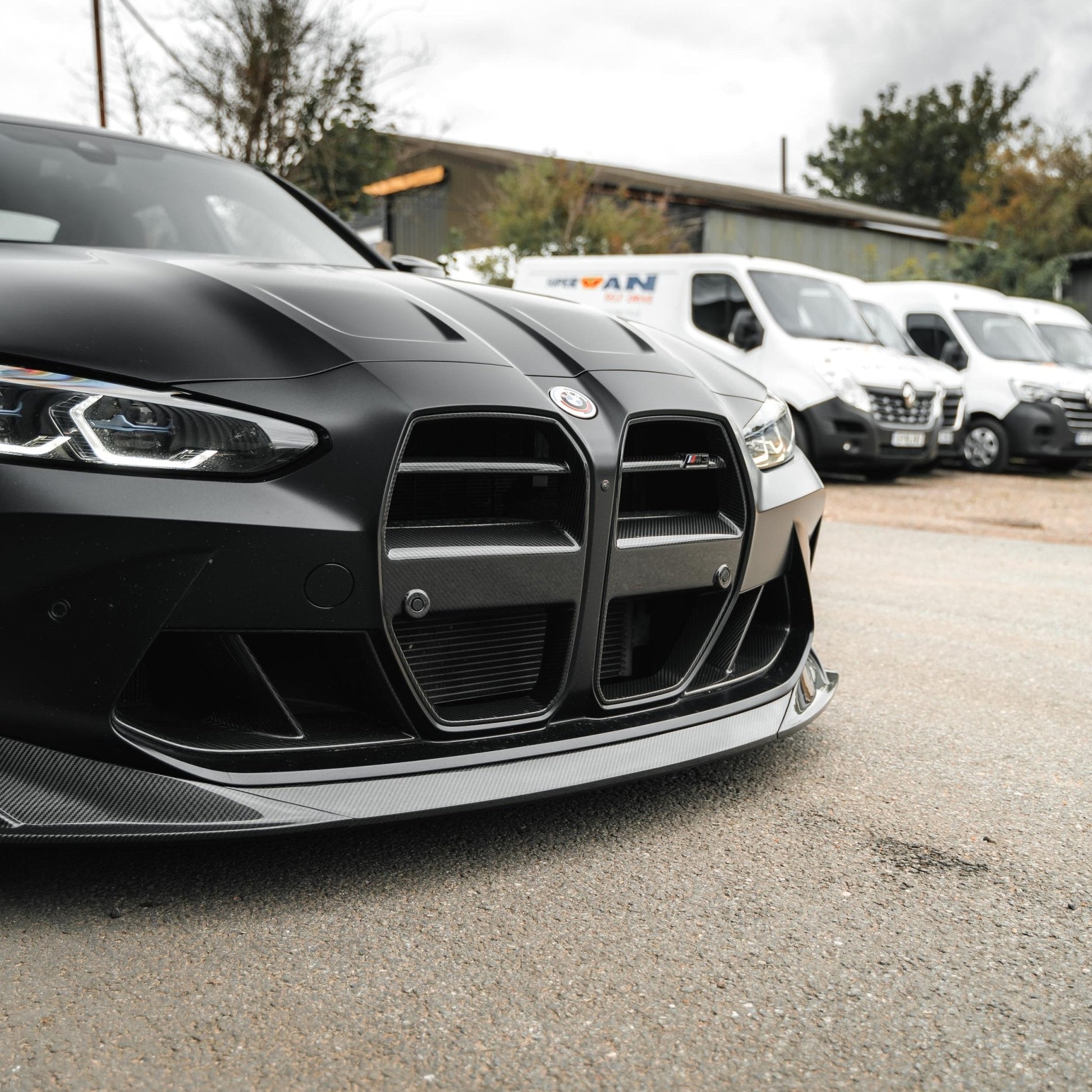 BMW G80 G81 M3 & G82 G83 M4 Pre-Preg Carbon Fibre GT Front Kidney Grilles by FORM (2021+) FORM Industries