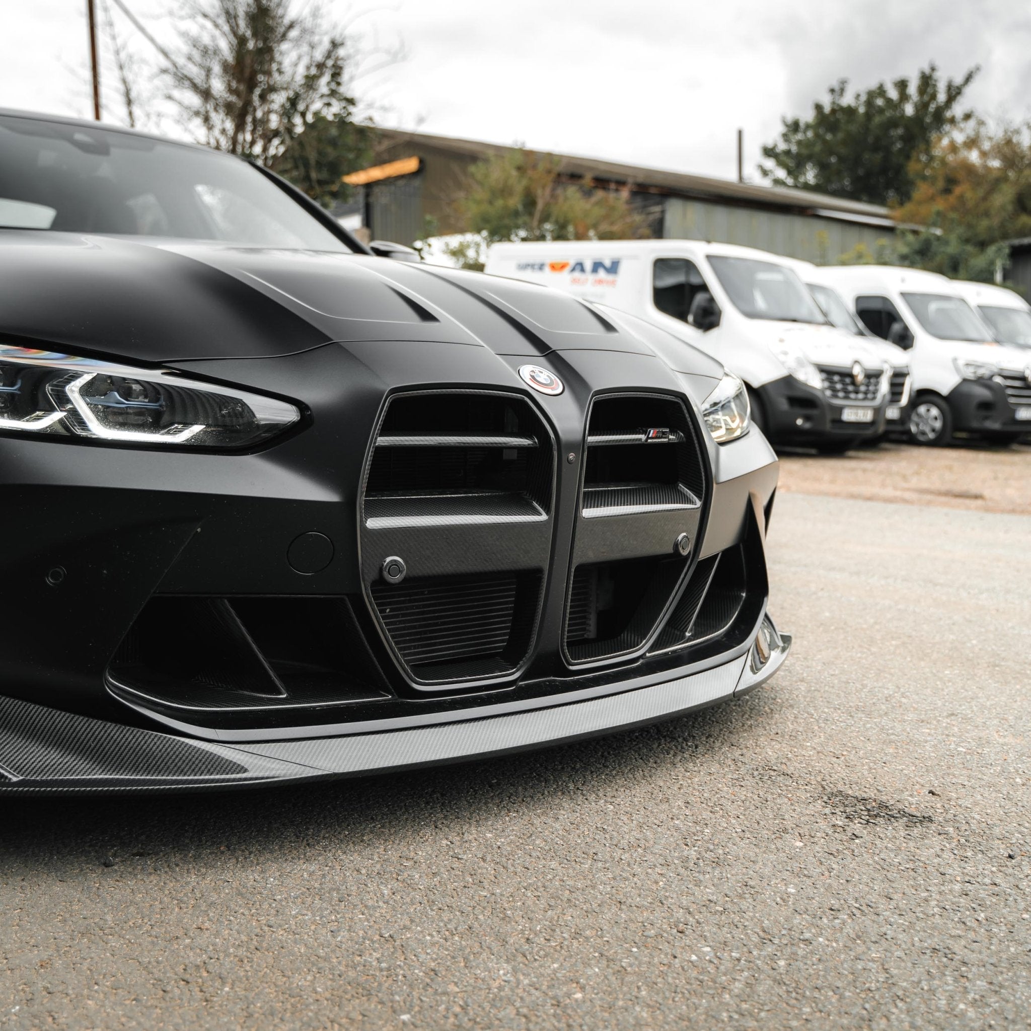 BMW G80 G81 M3 & G82 G83 M4 Pre-Preg Carbon Fibre GT Front Kidney Grilles by FORM (2021+) FORM Industries