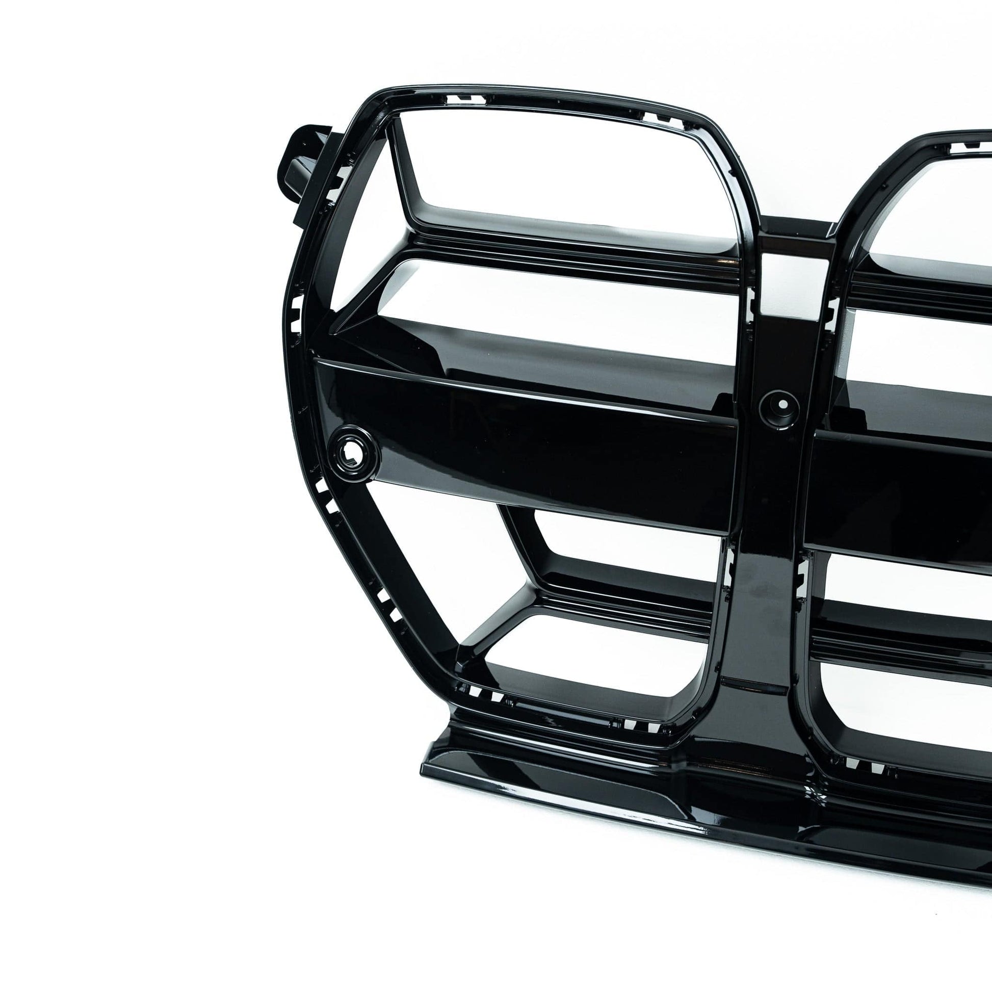 BMW G80 M3 & G82 M4 Gloss Black E-CSL Style Front Kidney Grilles with ACC by FORM (2021+) FORM Industries