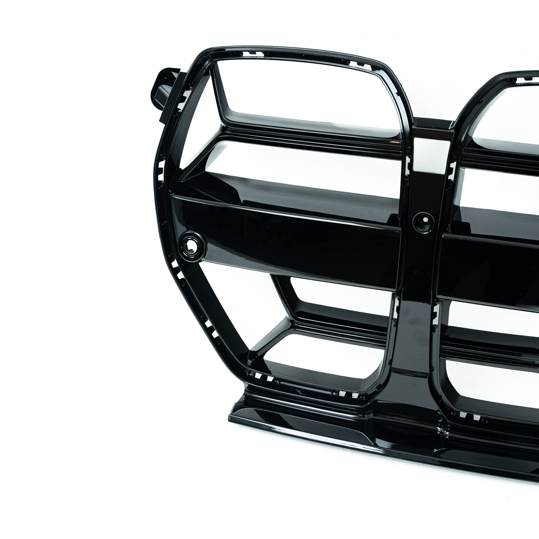 BMW G80 M3 & G82 M4 Gloss Black E-CSL Style Front Kidney Grilles with ACC by FORM (2021+) FORM Industries