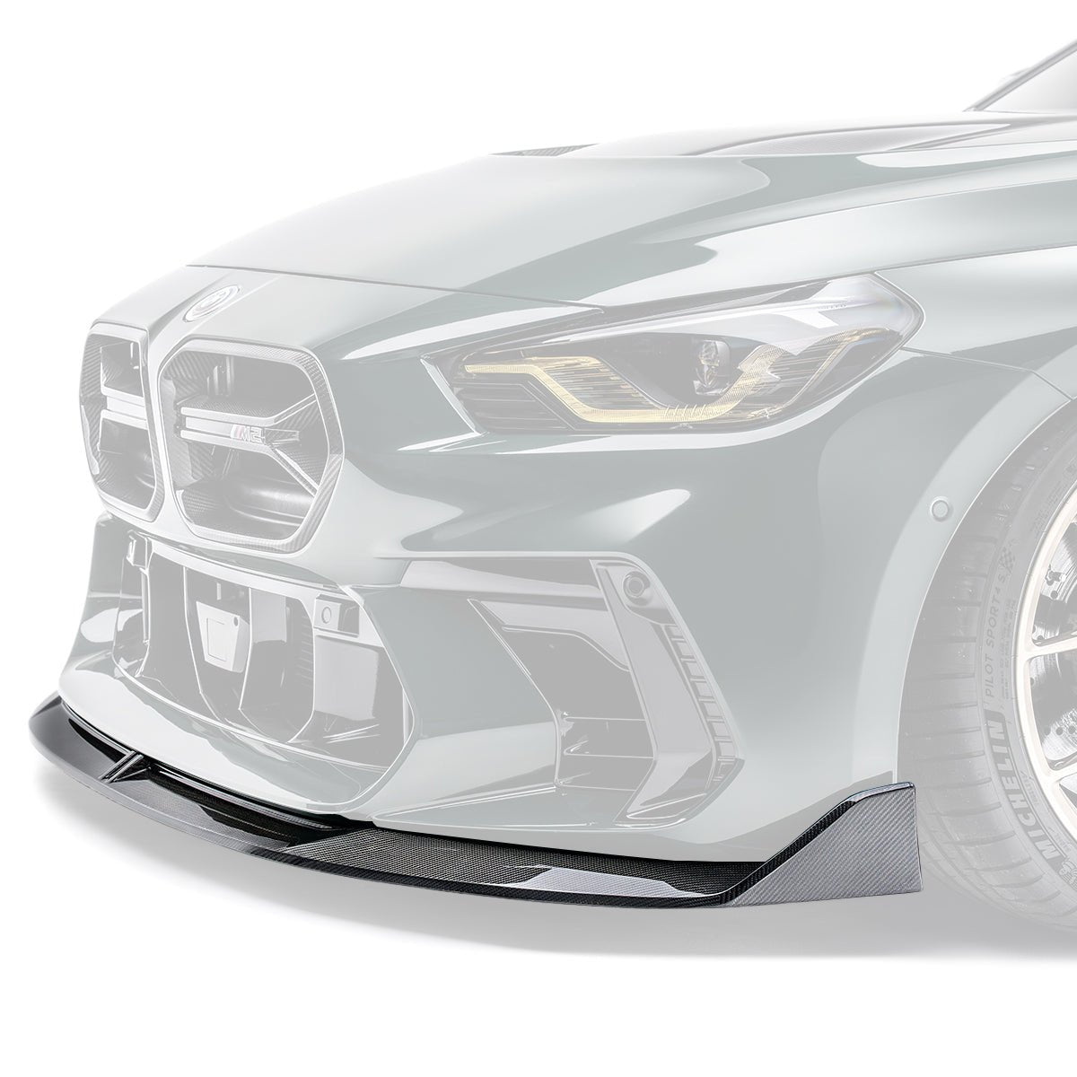 BMW G87 M2 Carbon Fibre V2 Front Lip for ADRO Front Bumper by ADRO
