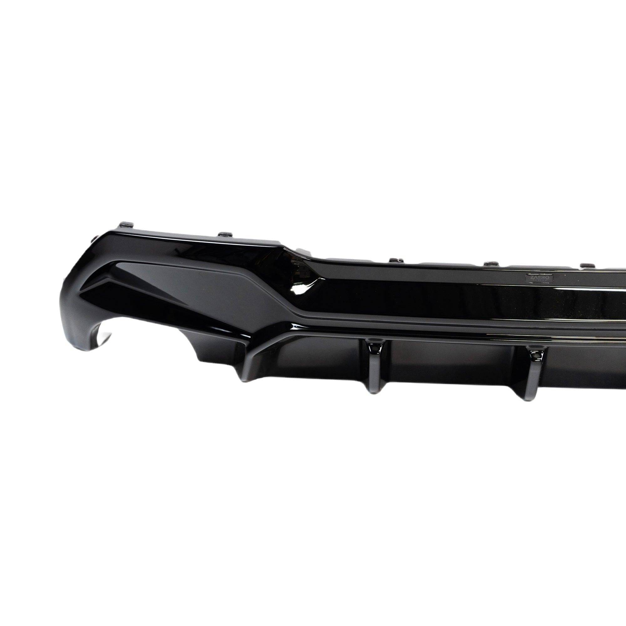 BMW M135i & 1 Series Dual Exit (128ti, 120d, 120i) F40 EVO-1 Gloss Black Rear Diffuser by ZAERO (2019-2024)