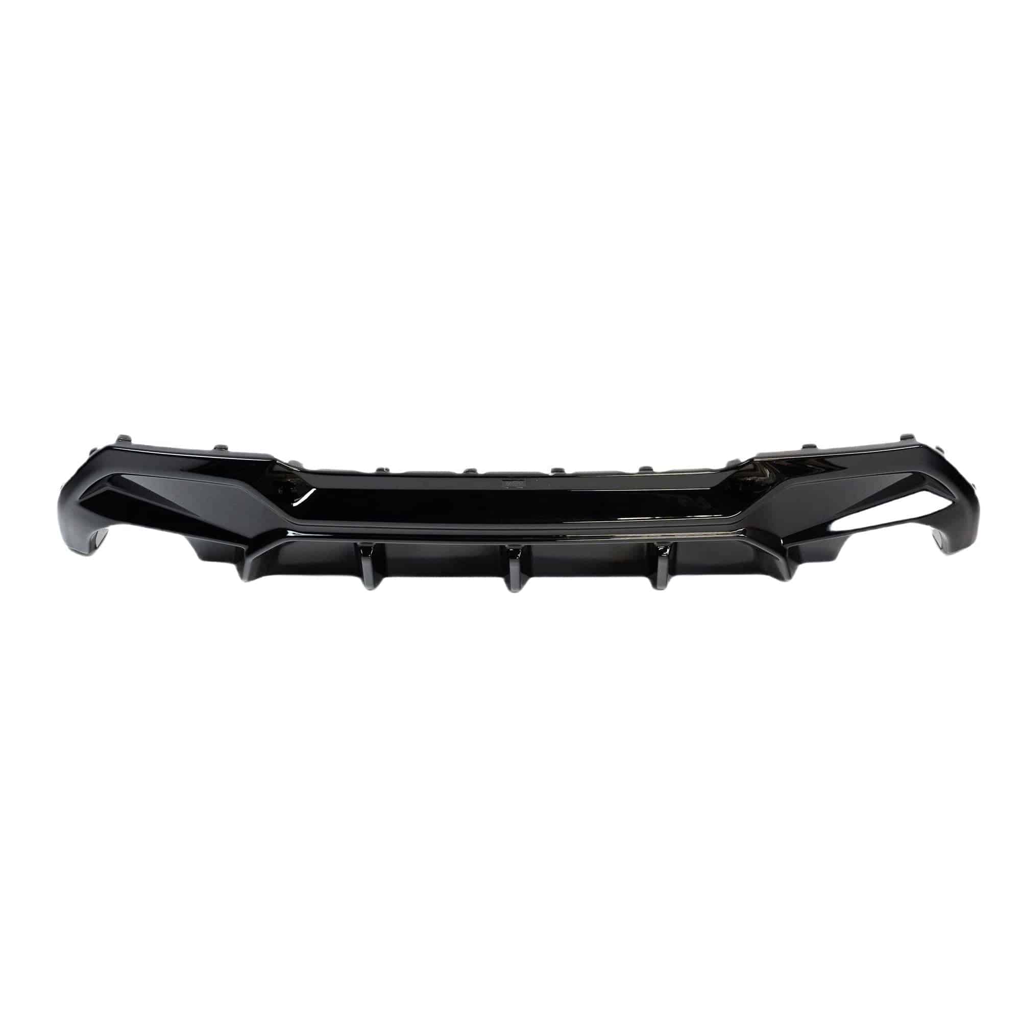 BMW M135i & 1 Series Dual Exit (128ti, 120d, 120i) F40 EVO-1 Gloss Black Rear Diffuser by ZAERO (2019-2024)