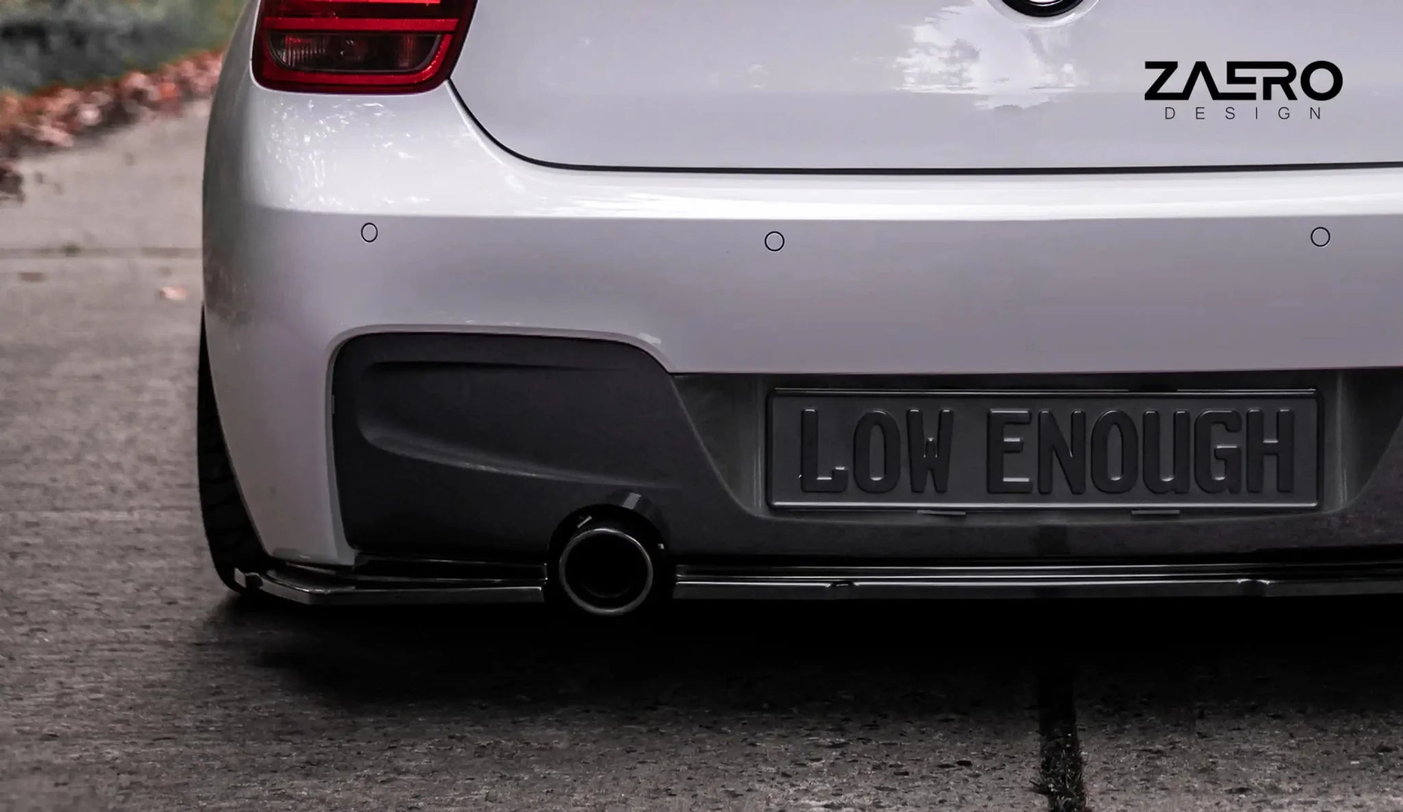 BMW M135i F20 Pre-LCI EVO-1 Gloss Black Rear Diffuser Splitters by ZAERO (2011-2015)