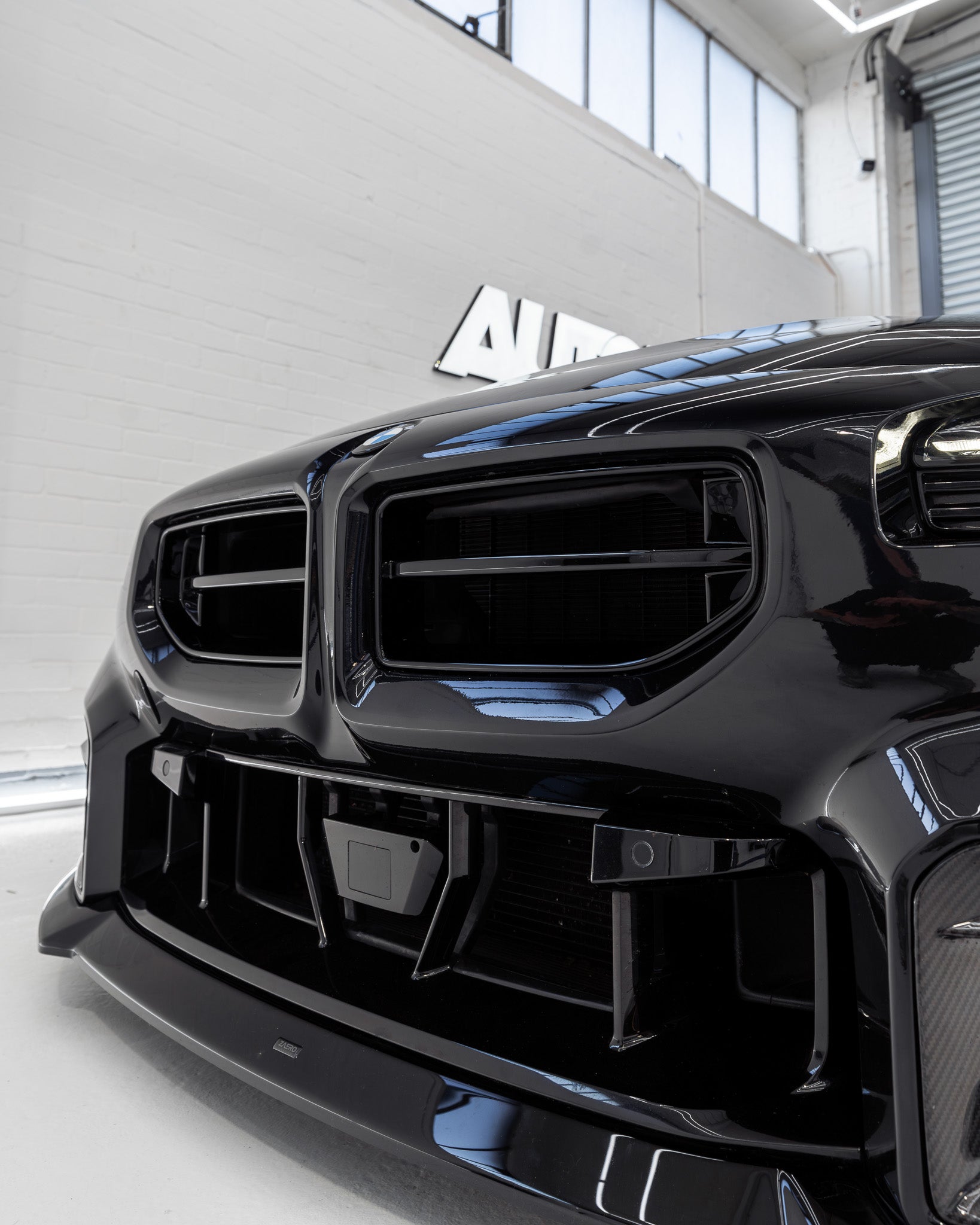 BMW M2 G87 EVO-S Gloss Black Front Grilles by ZAERO (2023+)