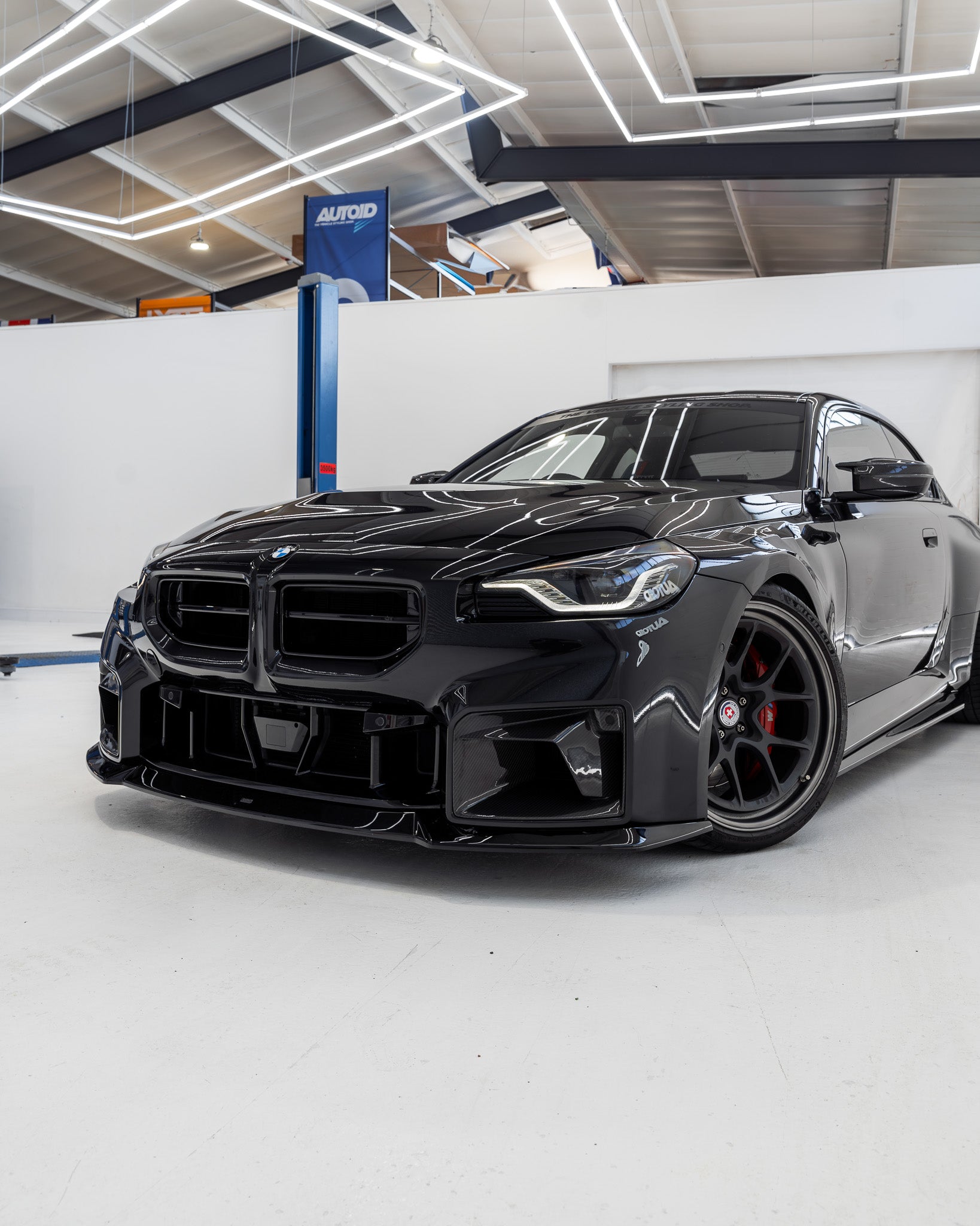 BMW M2 G87 EVO-S Gloss Black Front Grilles by ZAERO (2023+)