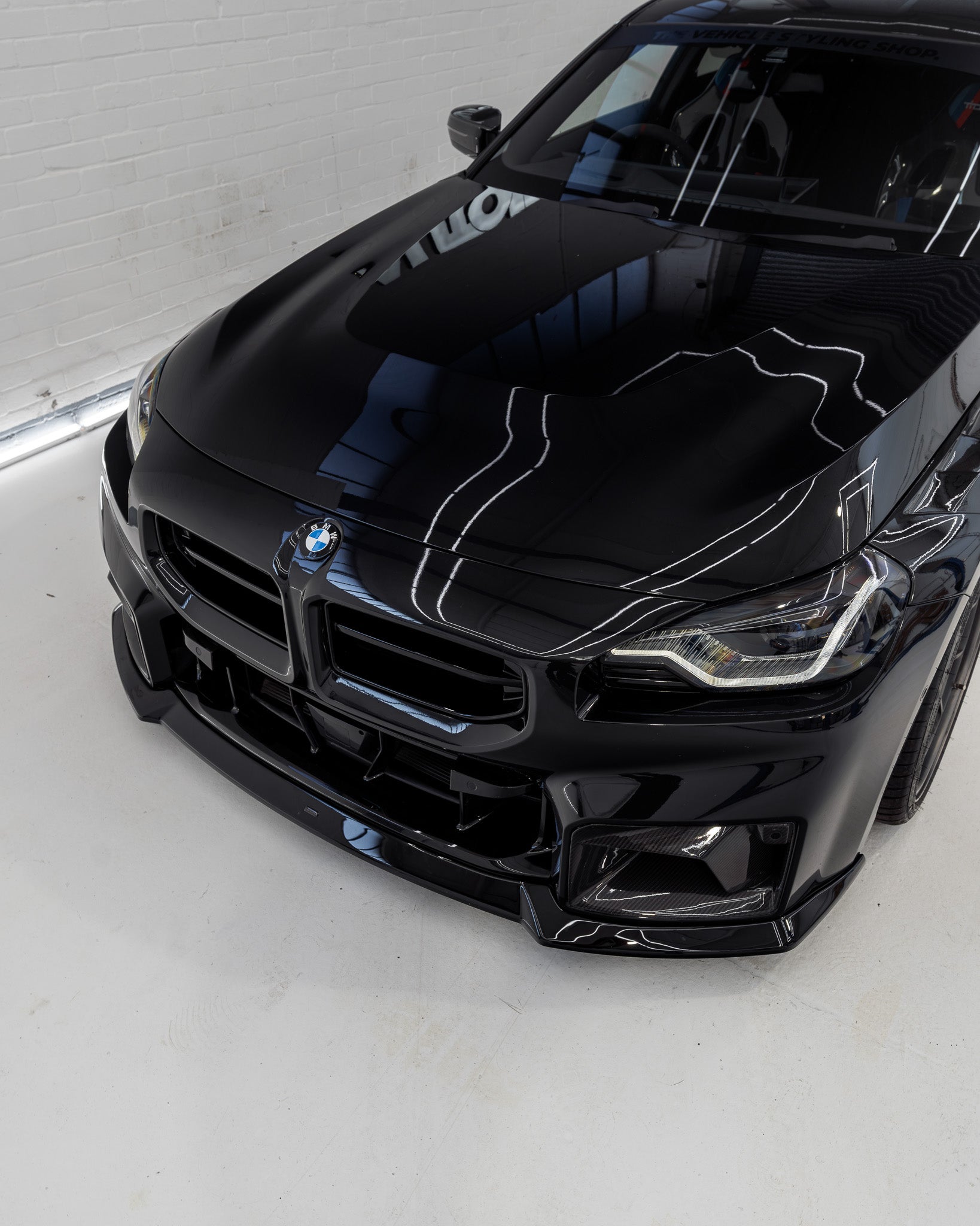 BMW M2 G87 EVO-S Gloss Black Front Grilles by ZAERO (2023+)