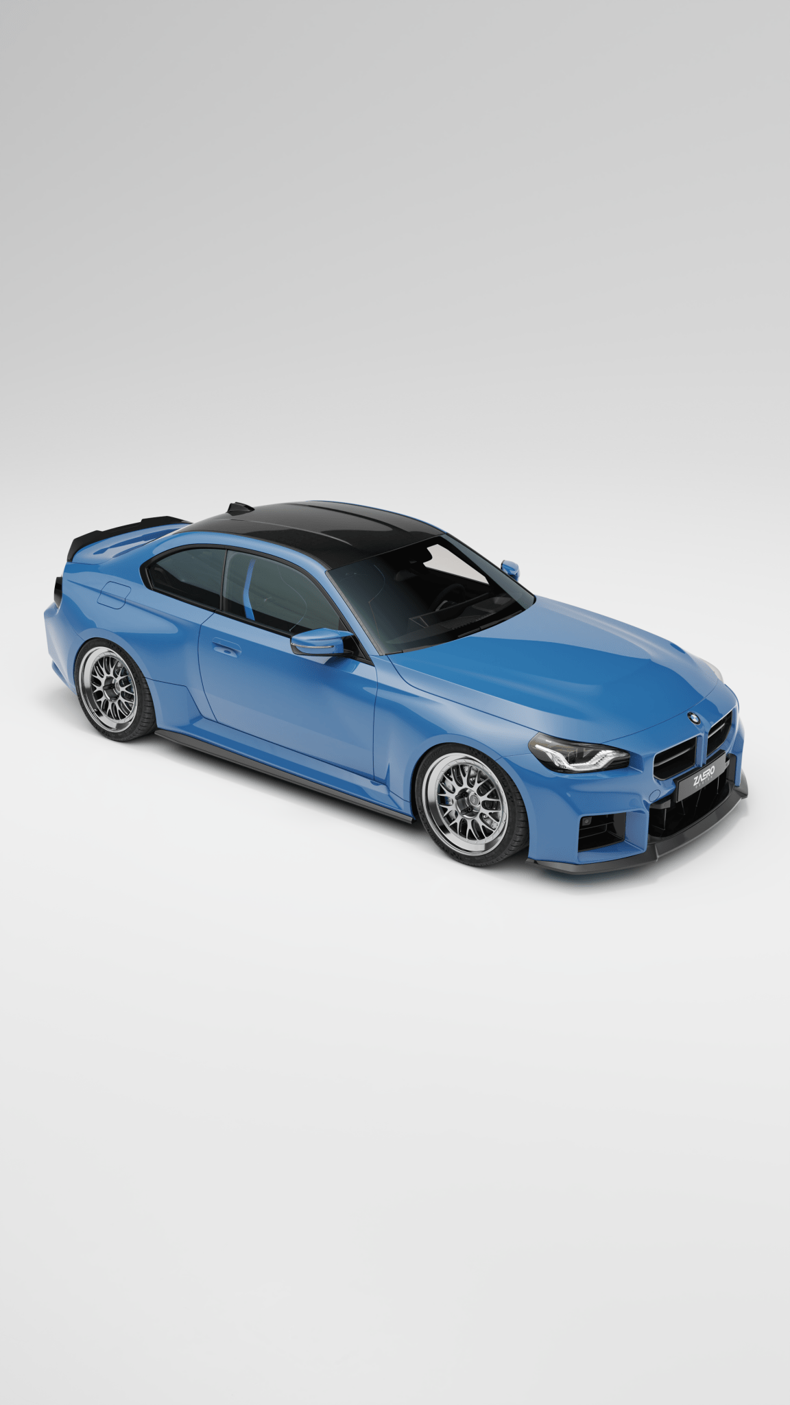 BMW M2 G87 EVO-S Gloss Black Front Lip by ZAERO (2023+)