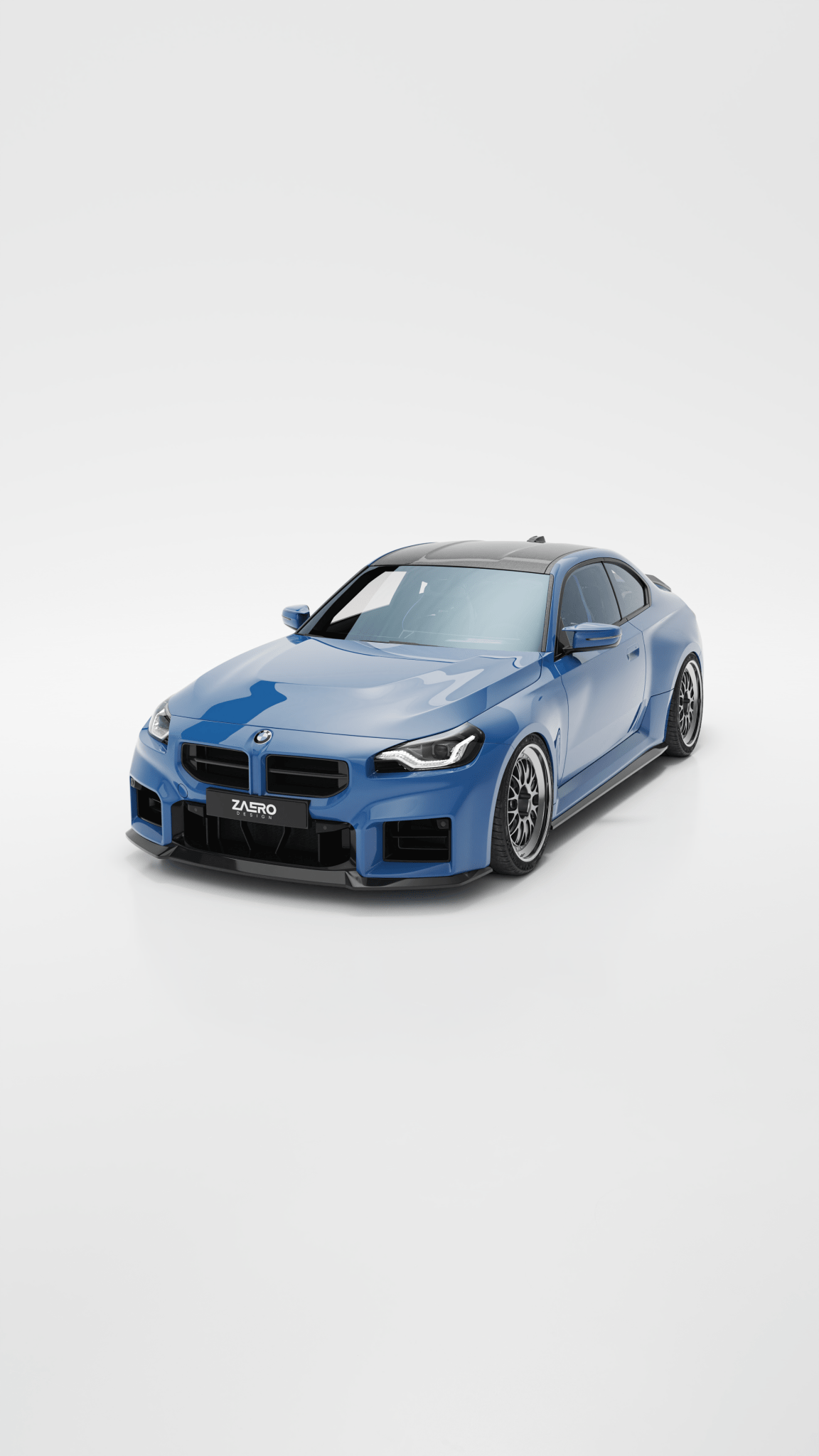 BMW M2 G87 EVO-S Gloss Black Front Lip by ZAERO (2023+)