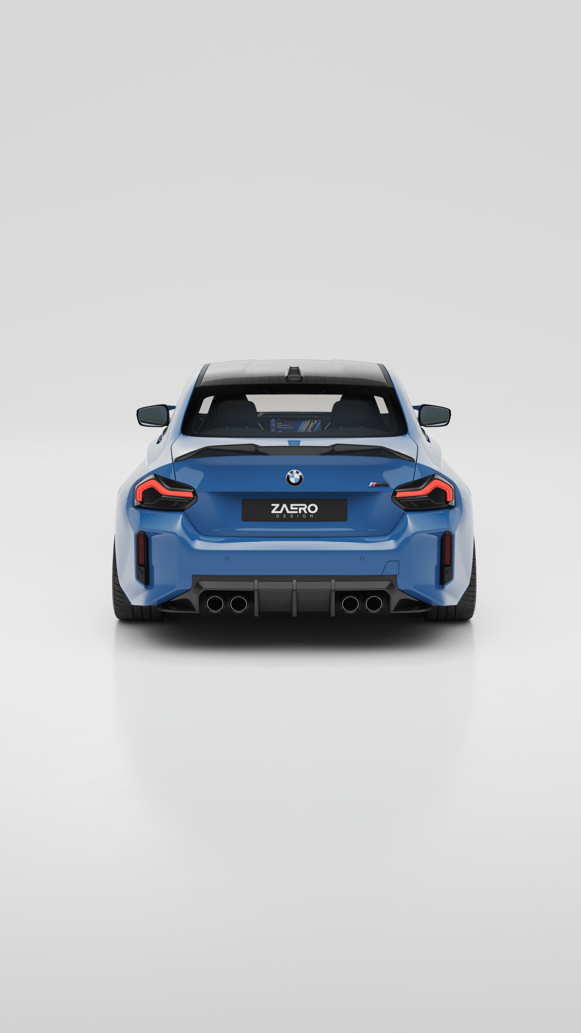 BMW M2 G87 EVO-S Gloss Black Rear Diffuser by ZAERO (2023+)