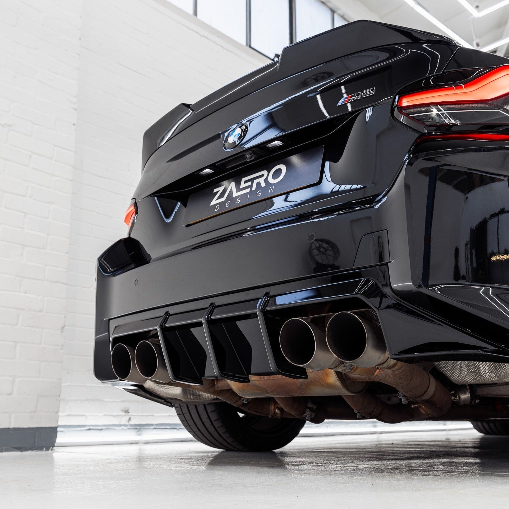 BMW M2 G87 EVO-S Gloss Black Rear Diffuser by ZAERO (2023+)