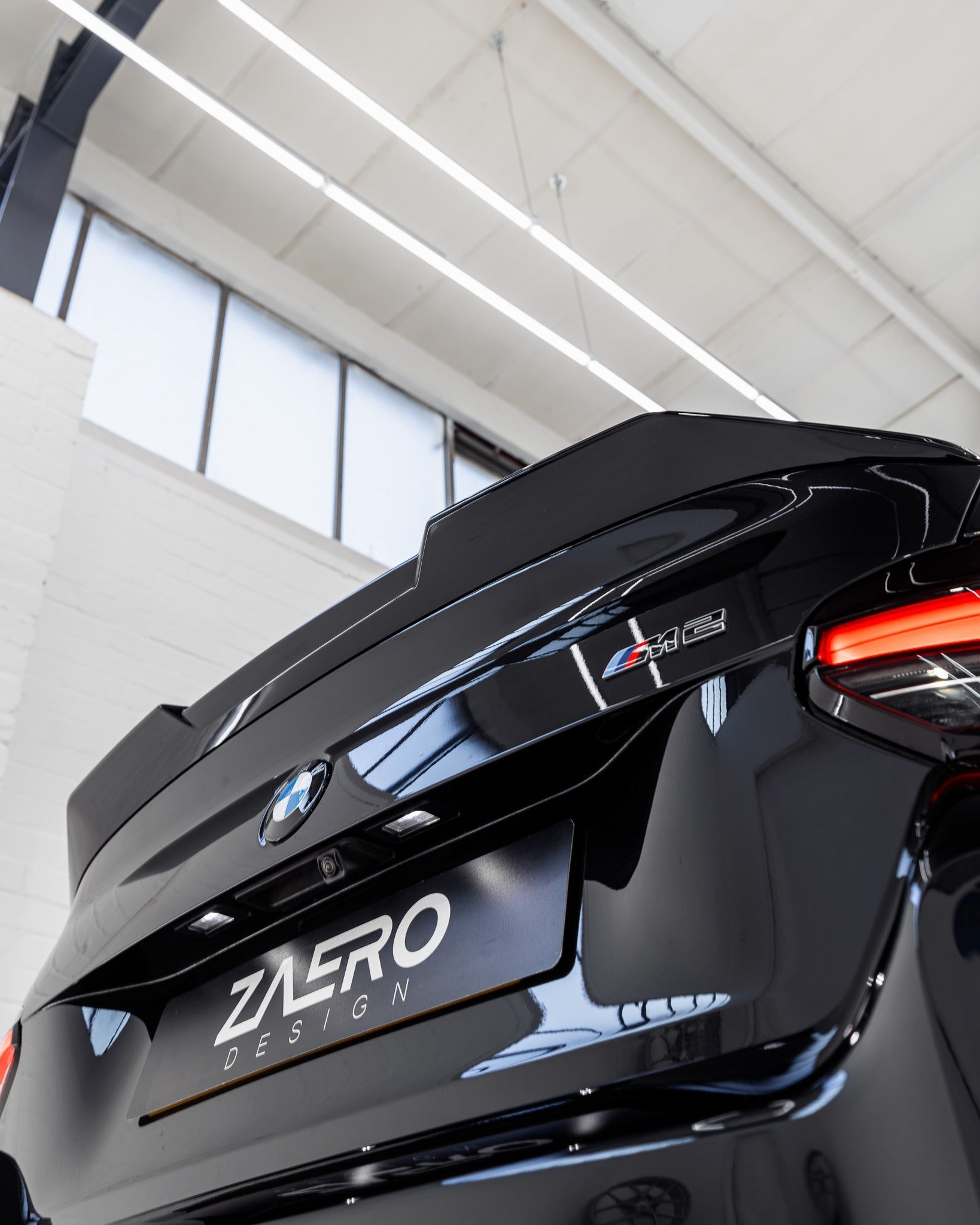 BMW M2 G87 EVO-S Gloss Black Rear Spoiler Lip by ZAERO (2023+)