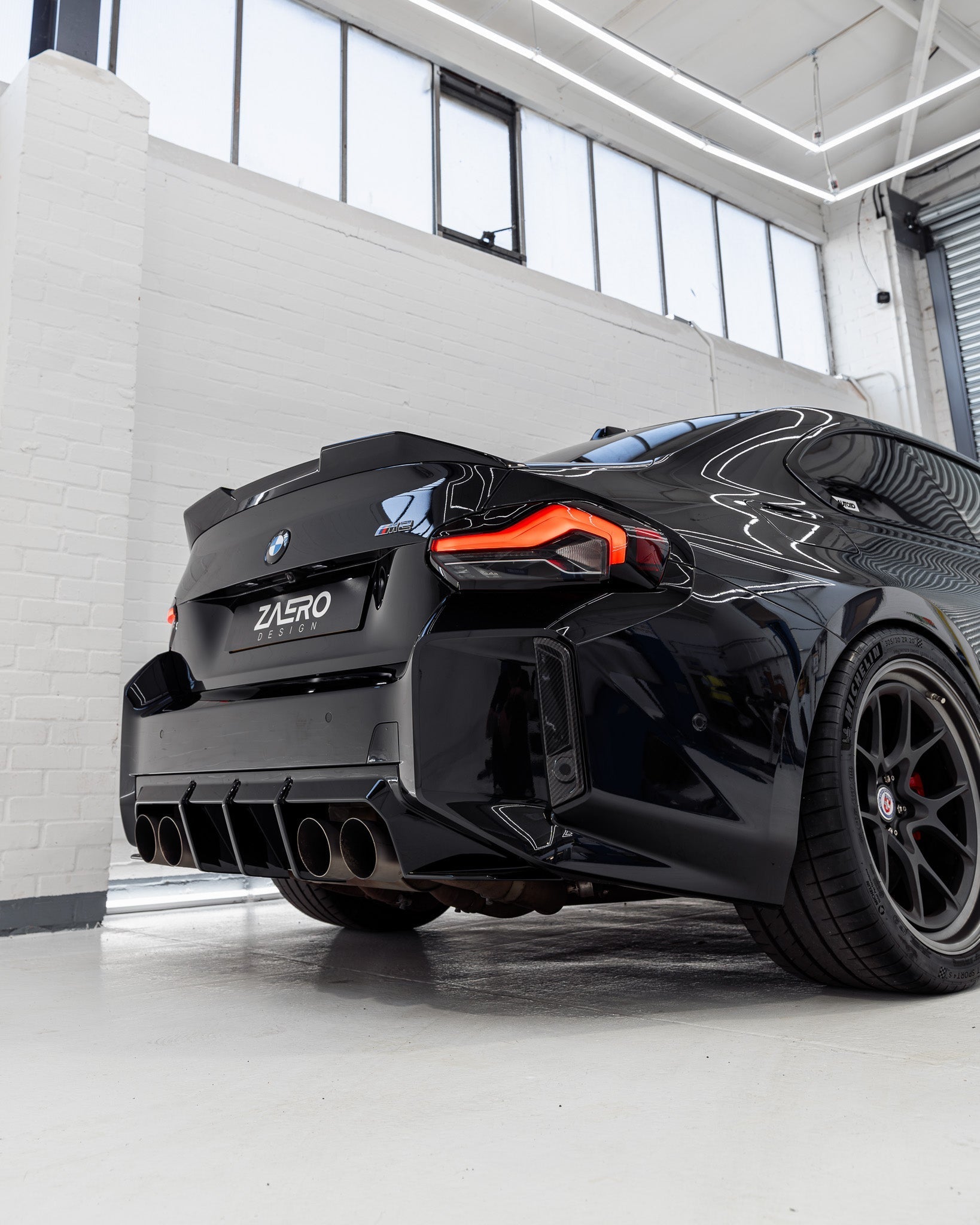 BMW M2 G87 EVO-S Gloss Black Rear Spoiler Lip by ZAERO (2023+)