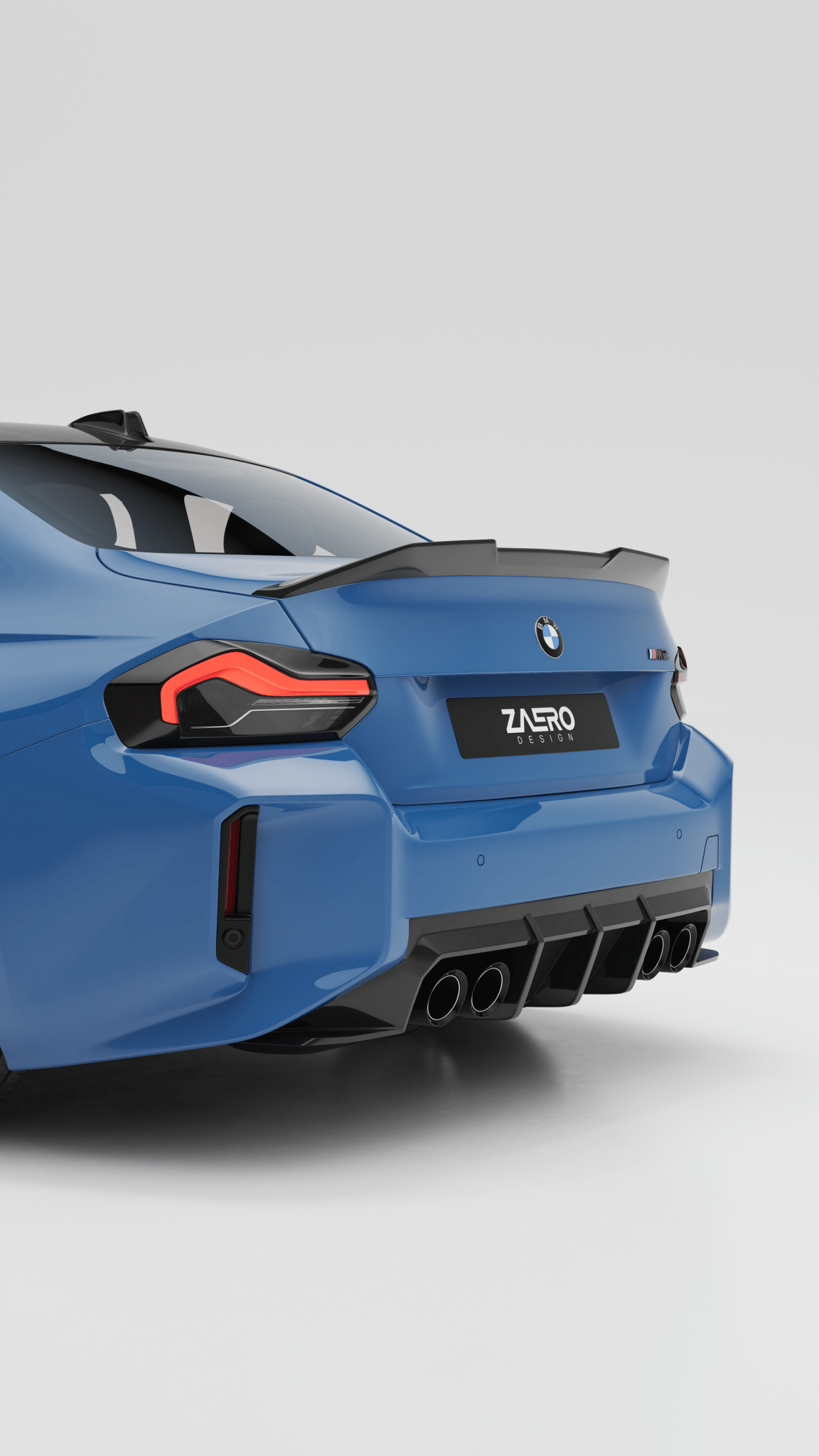 BMW M2 G87 EVO-S Gloss Black Rear Spoiler Lip by ZAERO (2023+)