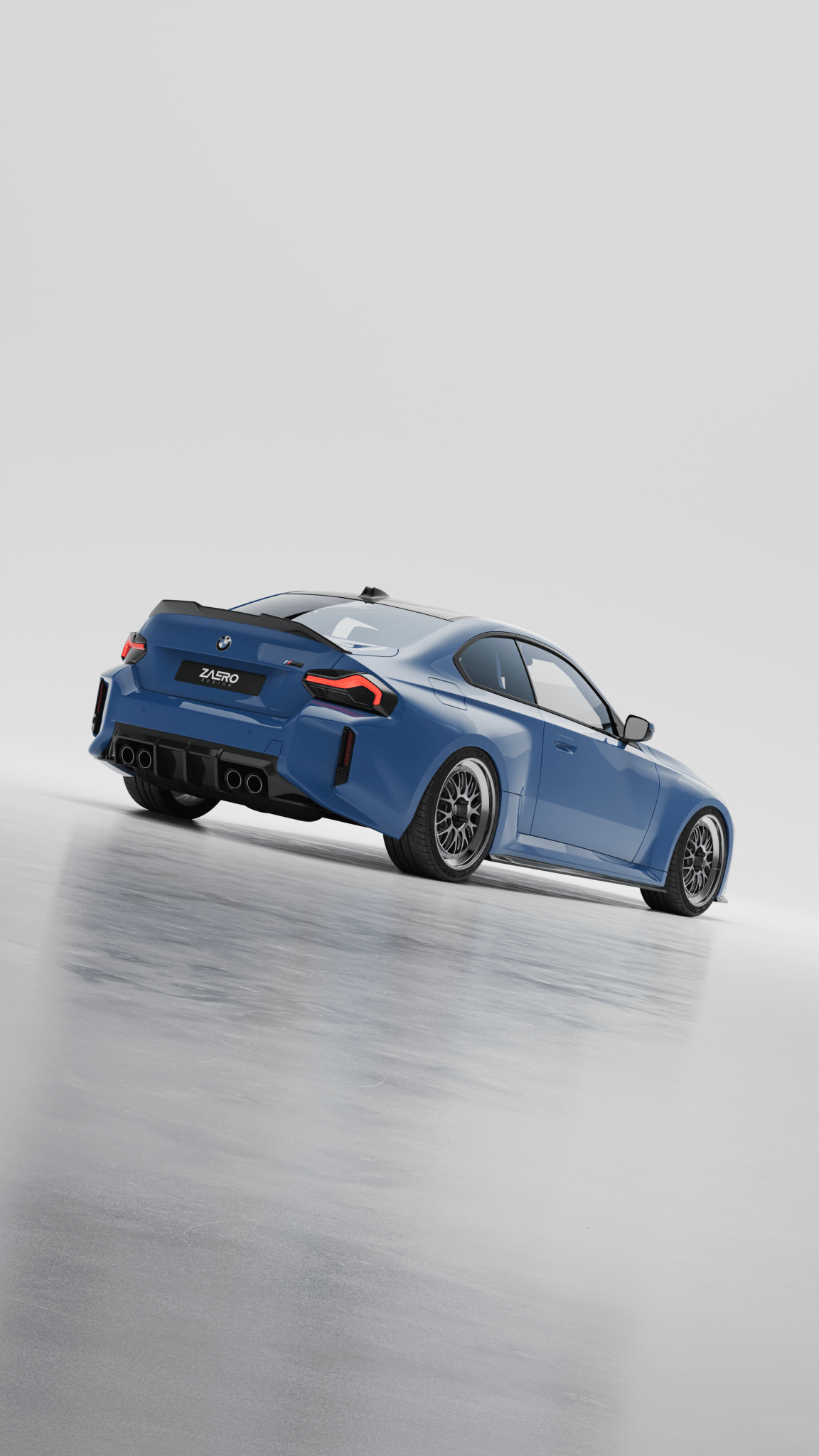 BMW M2 G87 EVO-S Gloss Black Rear Spoiler Lip by ZAERO (2023+)