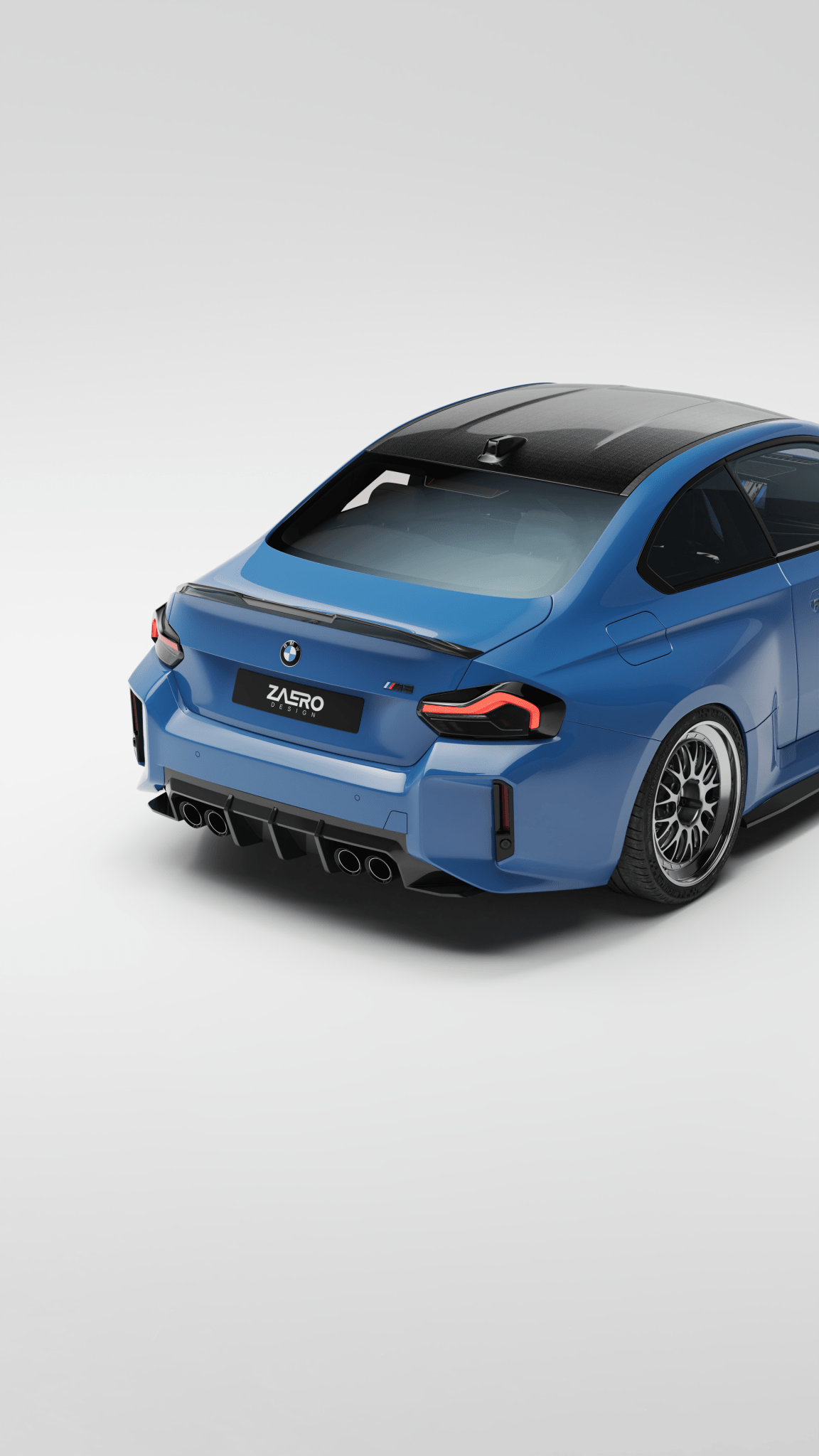 BMW M2 G87 EVO-S Gloss Black Rear Spoiler Lip by ZAERO (2023+)