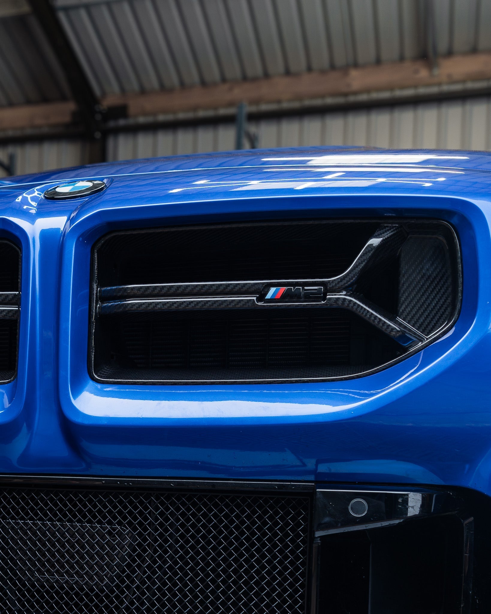 BMW M2 G87 Gloss Black Painted Front Grille Emblem by FORM (2023+) FORM Industries