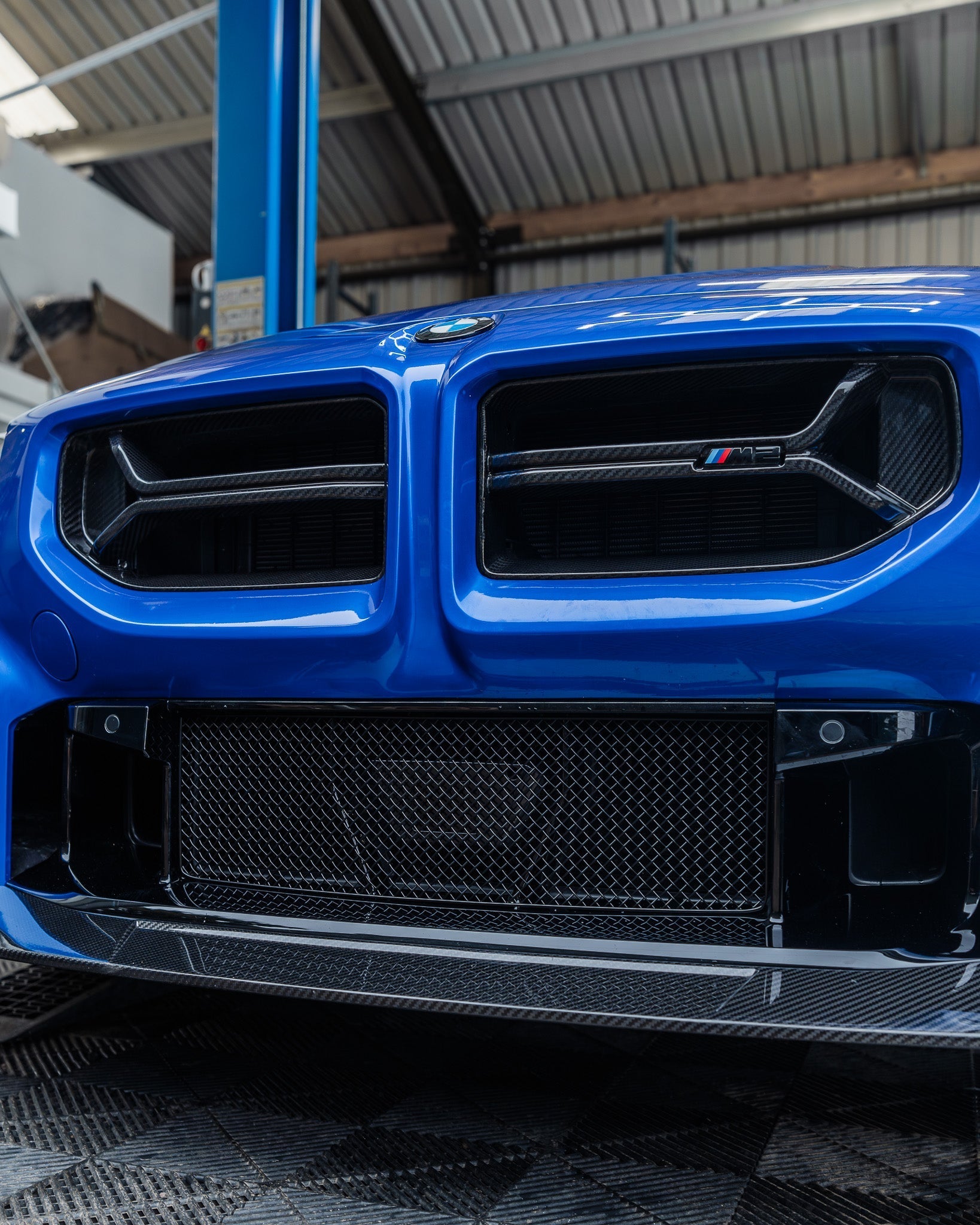 BMW M2 G87 Gloss Black Painted Front Grille Emblem by FORM (2023+) FORM Industries