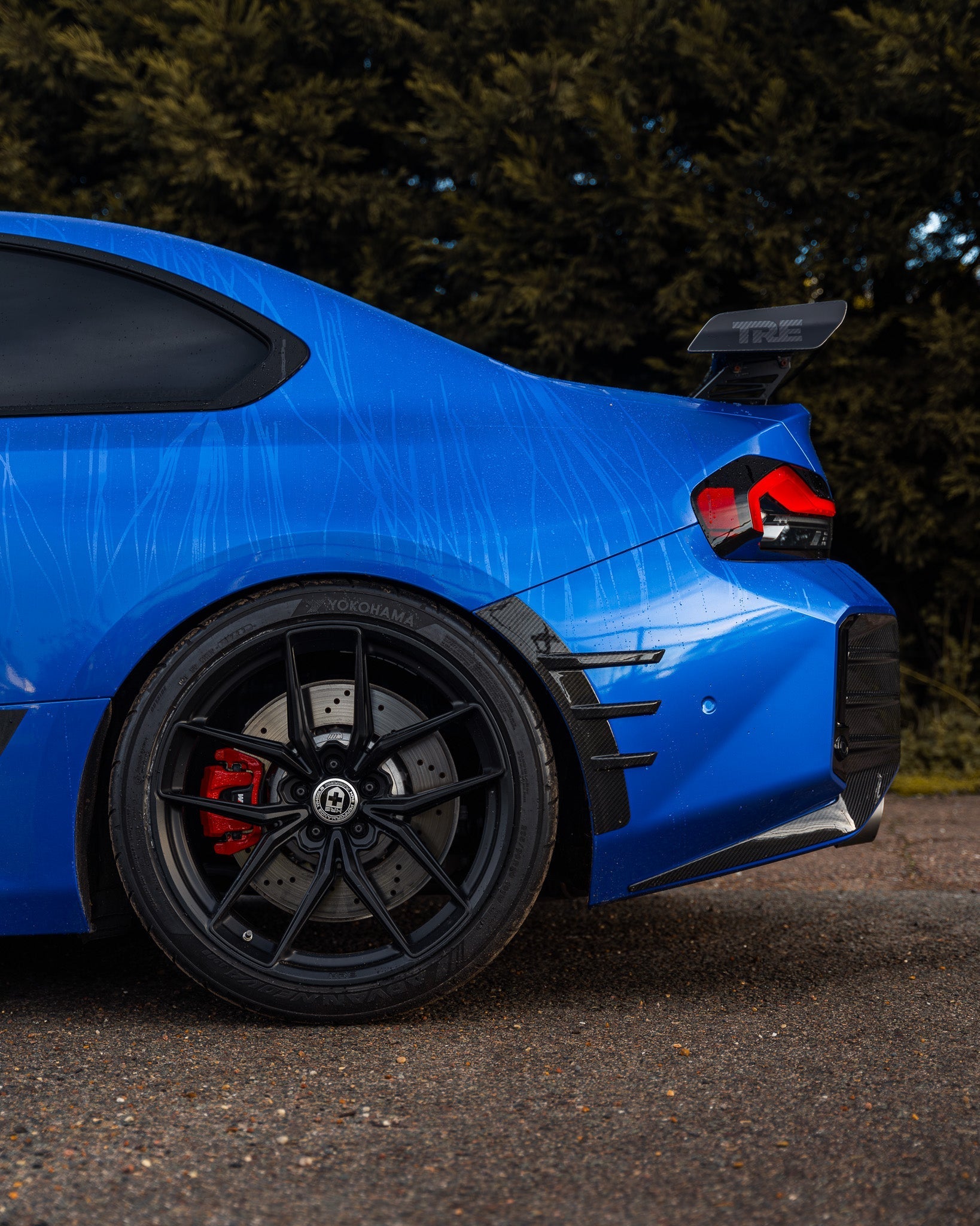 BMW M2 G87 Pre-Preg Carbon Fibre Rear Side Fender Trim Spats by FORM (2023+) FORM Industries