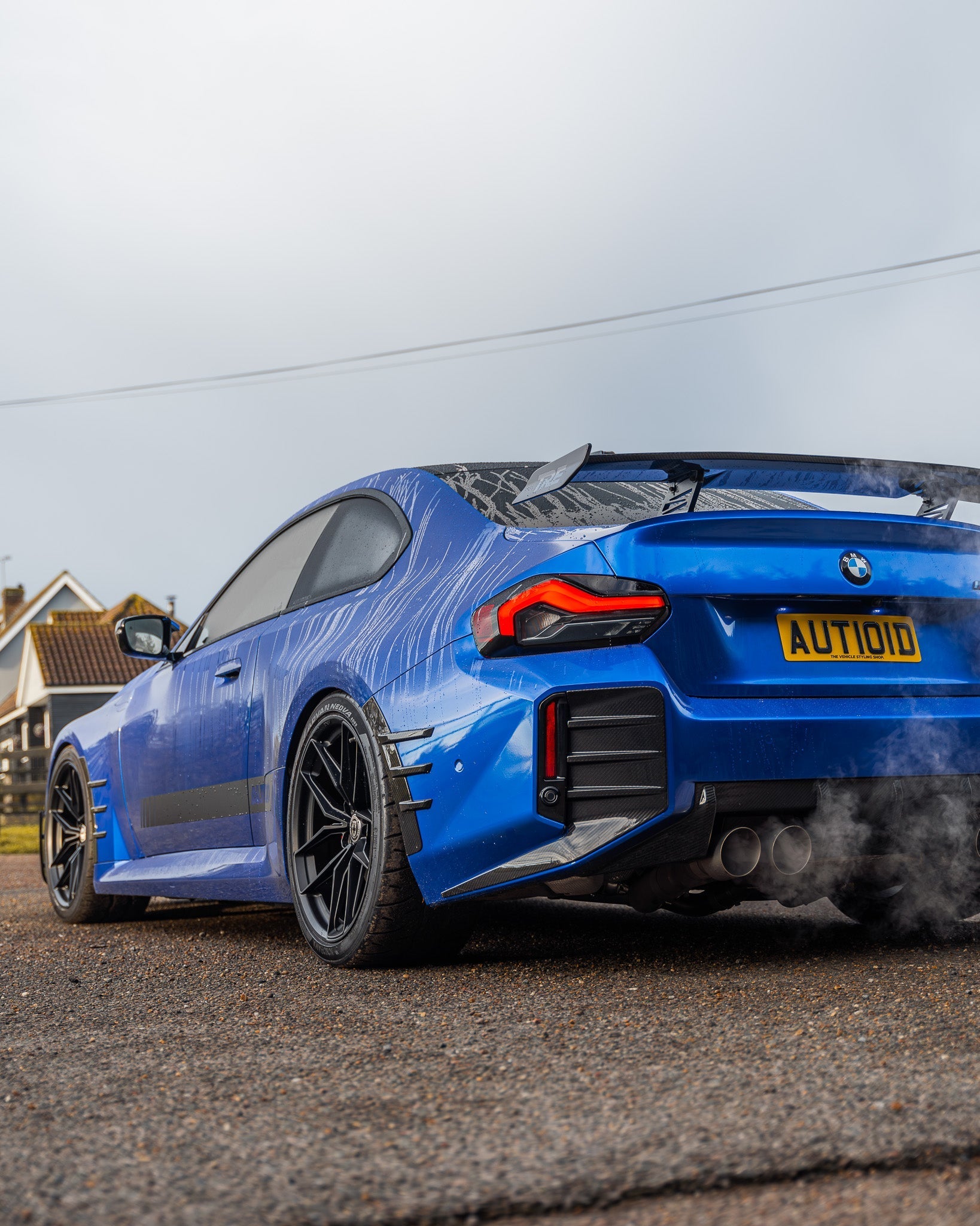 BMW M2 G87 Pre-Preg Carbon Fibre Rear Side Fender Trim Spats by FORM (2023+) FORM Industries