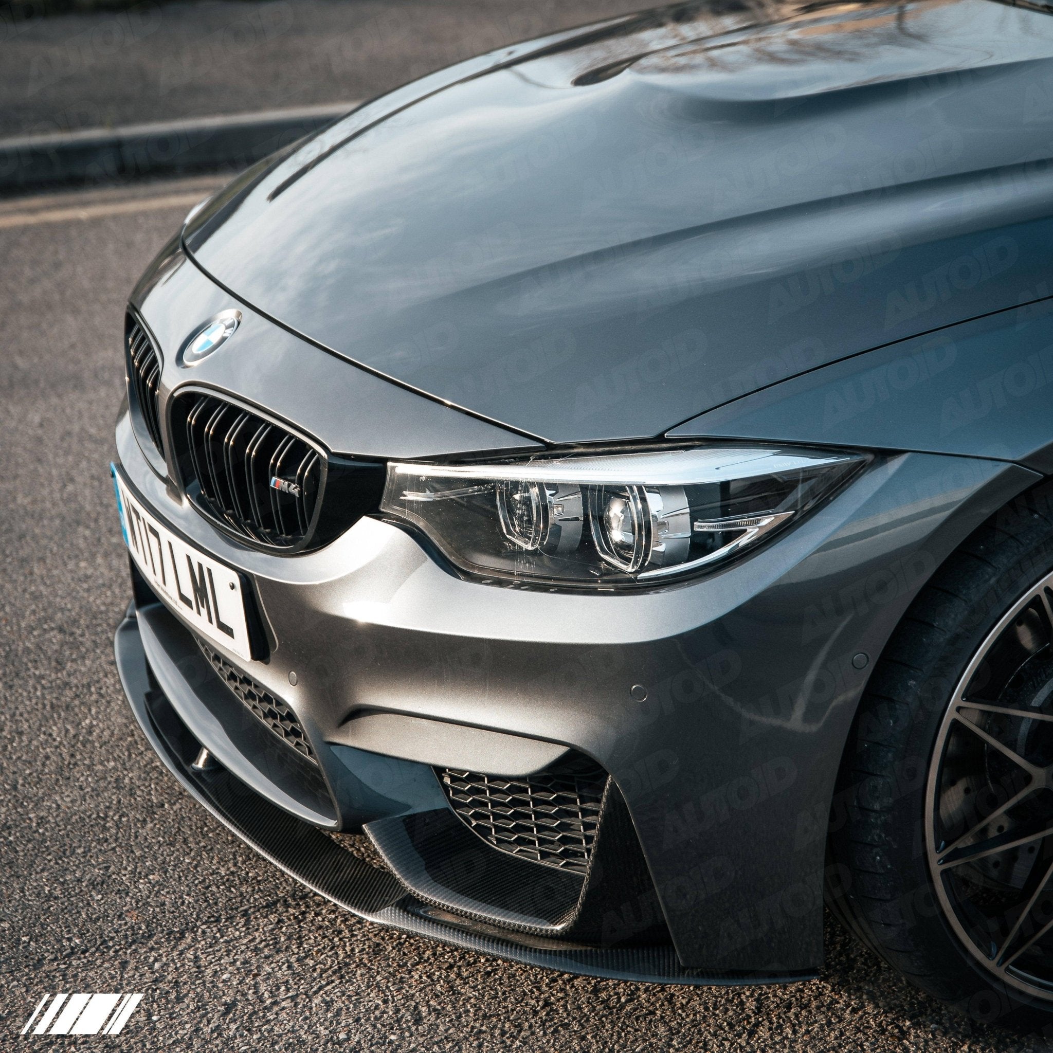 BMW M3 F80 & M4 F82 Pre-Preg Carbon Fibre Front Bumper Inserts by FORM (2014-2020) FORM Industries