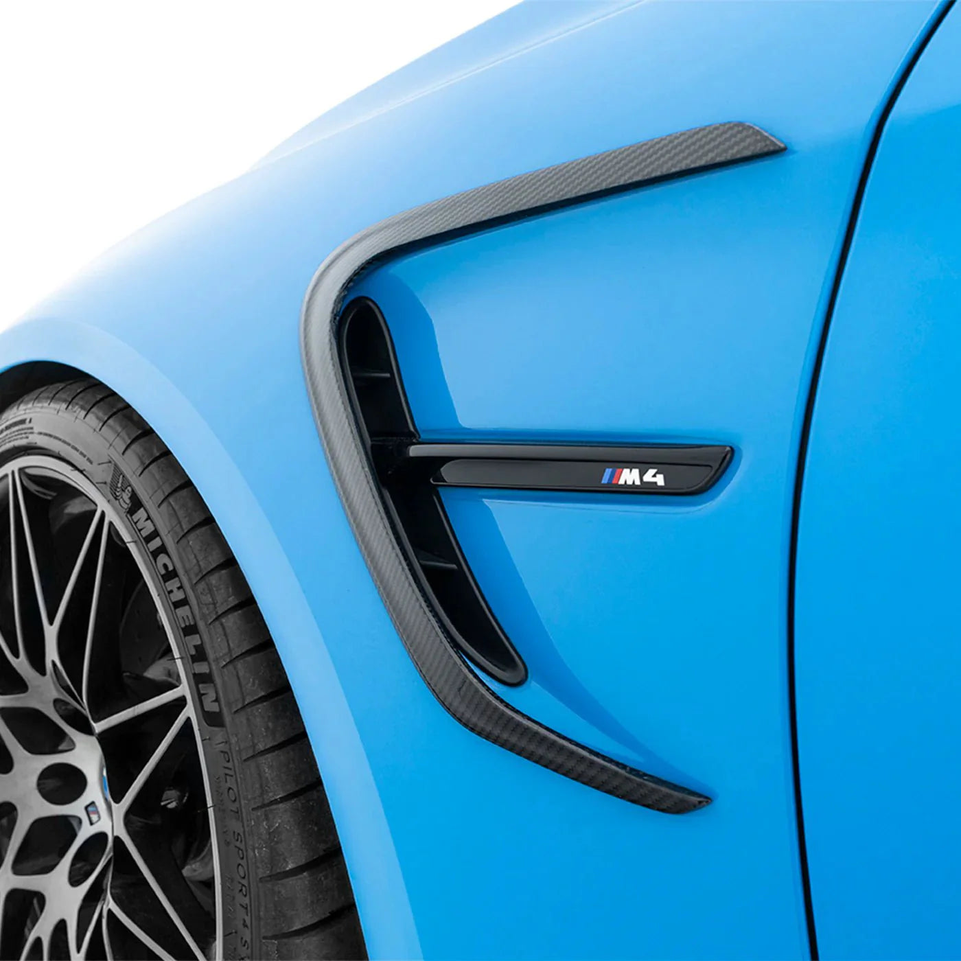 BMW M4 F82 F83 Pre-Preg Carbon Fibre Side Fender Trim Cover by Adro (2014-2020)