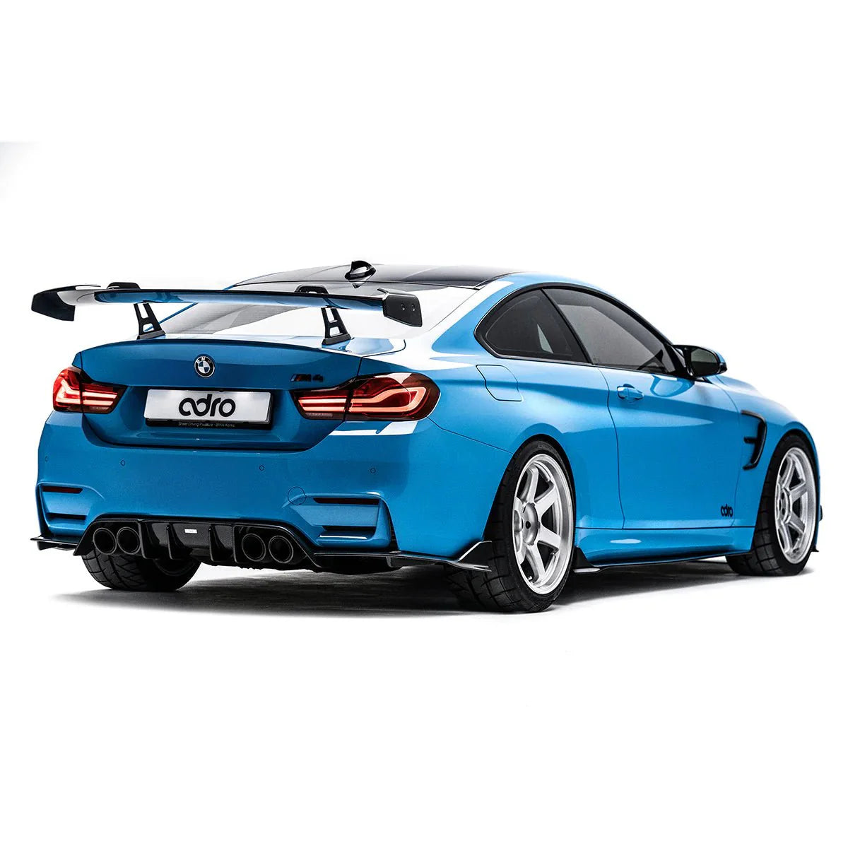 BMW M4 F82 Pre-Preg Carbon Fibre AT-R Swan Neck GT Rear Wing by Adro (2014-2020)